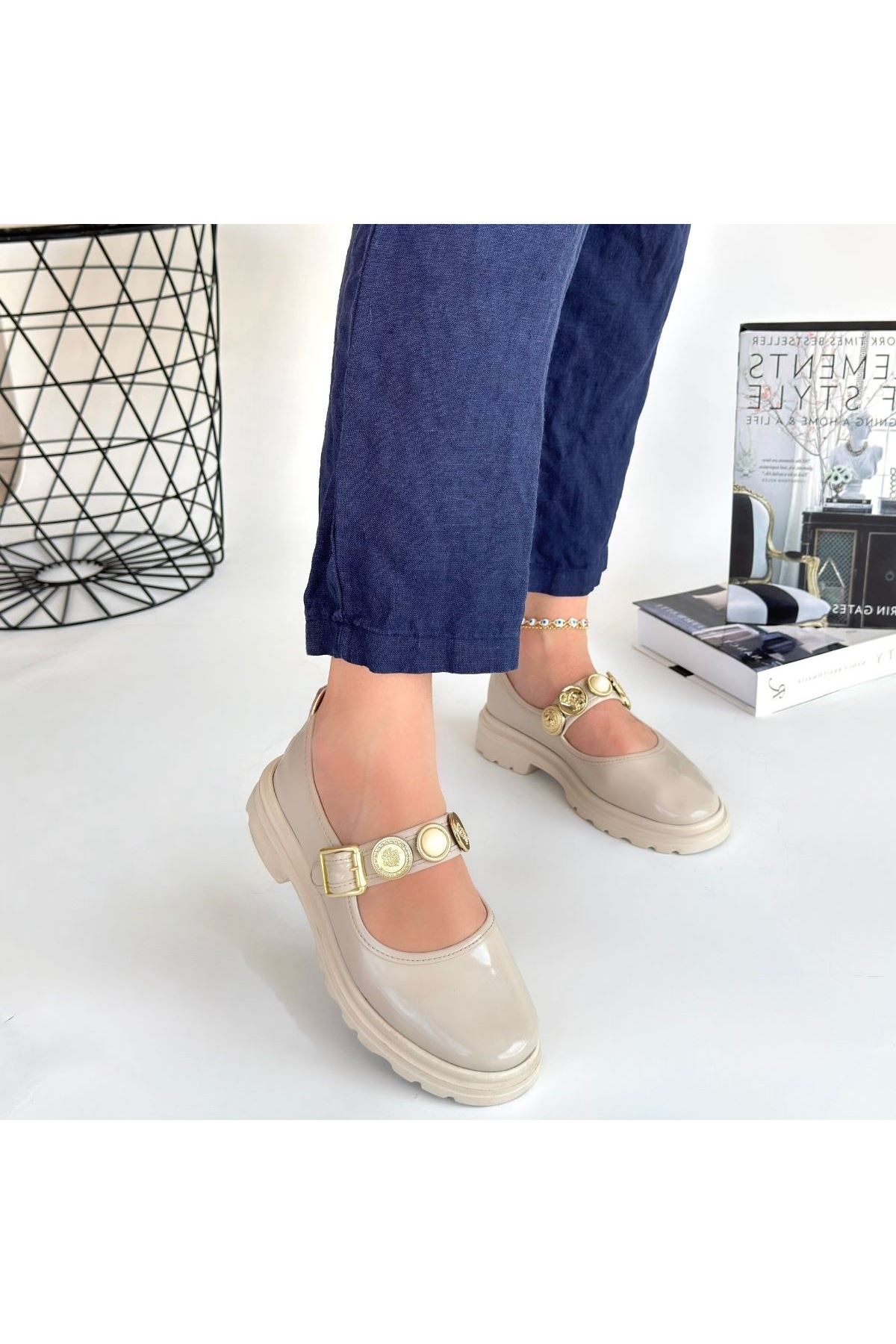 Okira Bej Rugan Oxford Ayakkabı