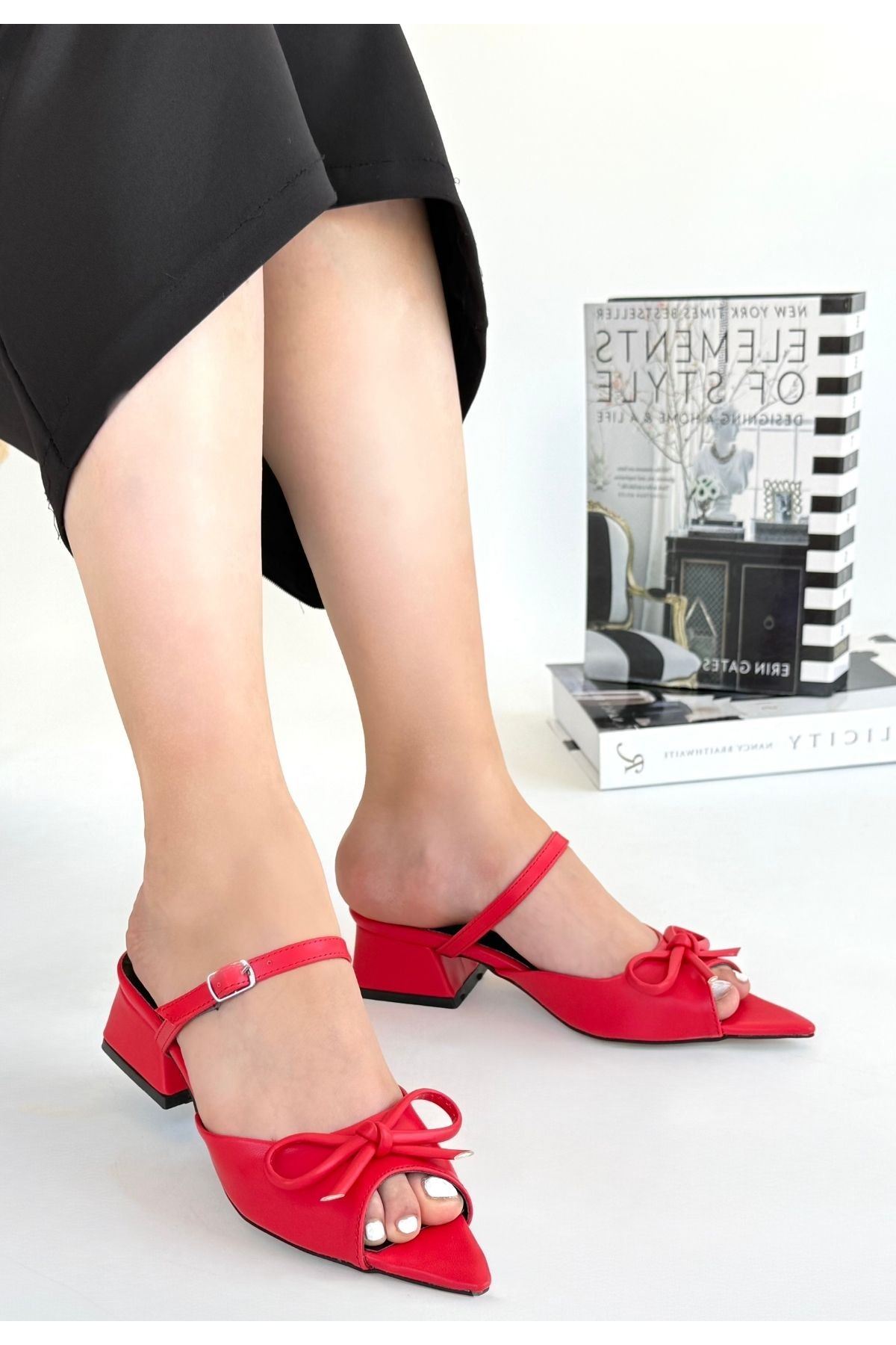 Lotta Kırmızı Cilt Topuklu Ayakkabı