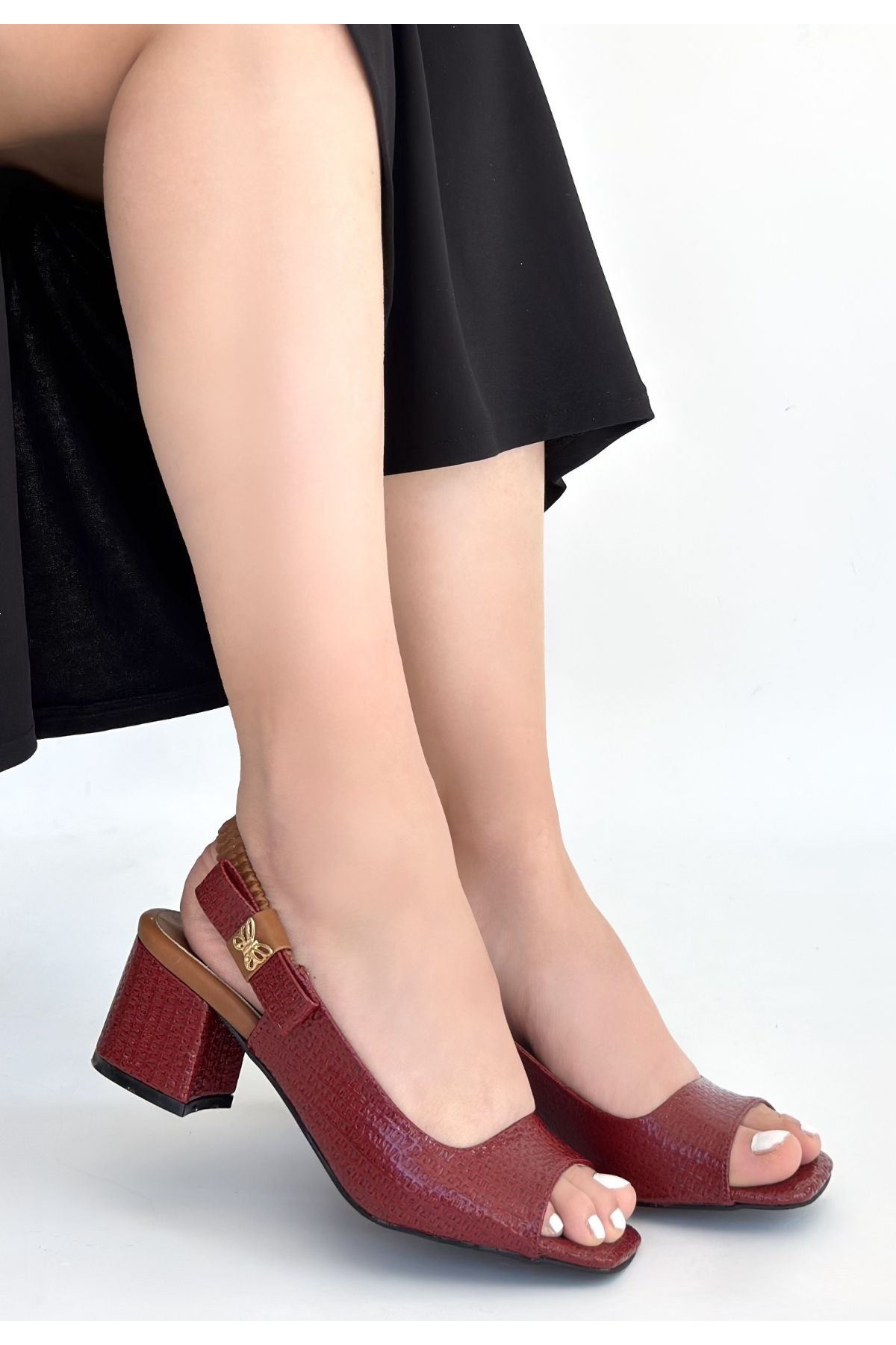 Alessi Bordo  Rugan Topuklu Ayakkabı