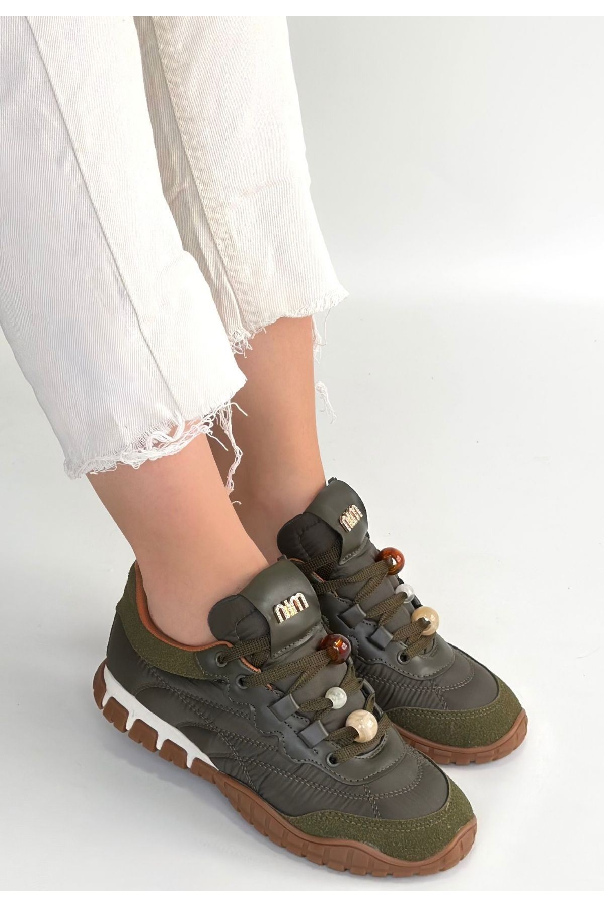 Tues Yeşil Nubuk Bağcıklı Spor Ayakkabı