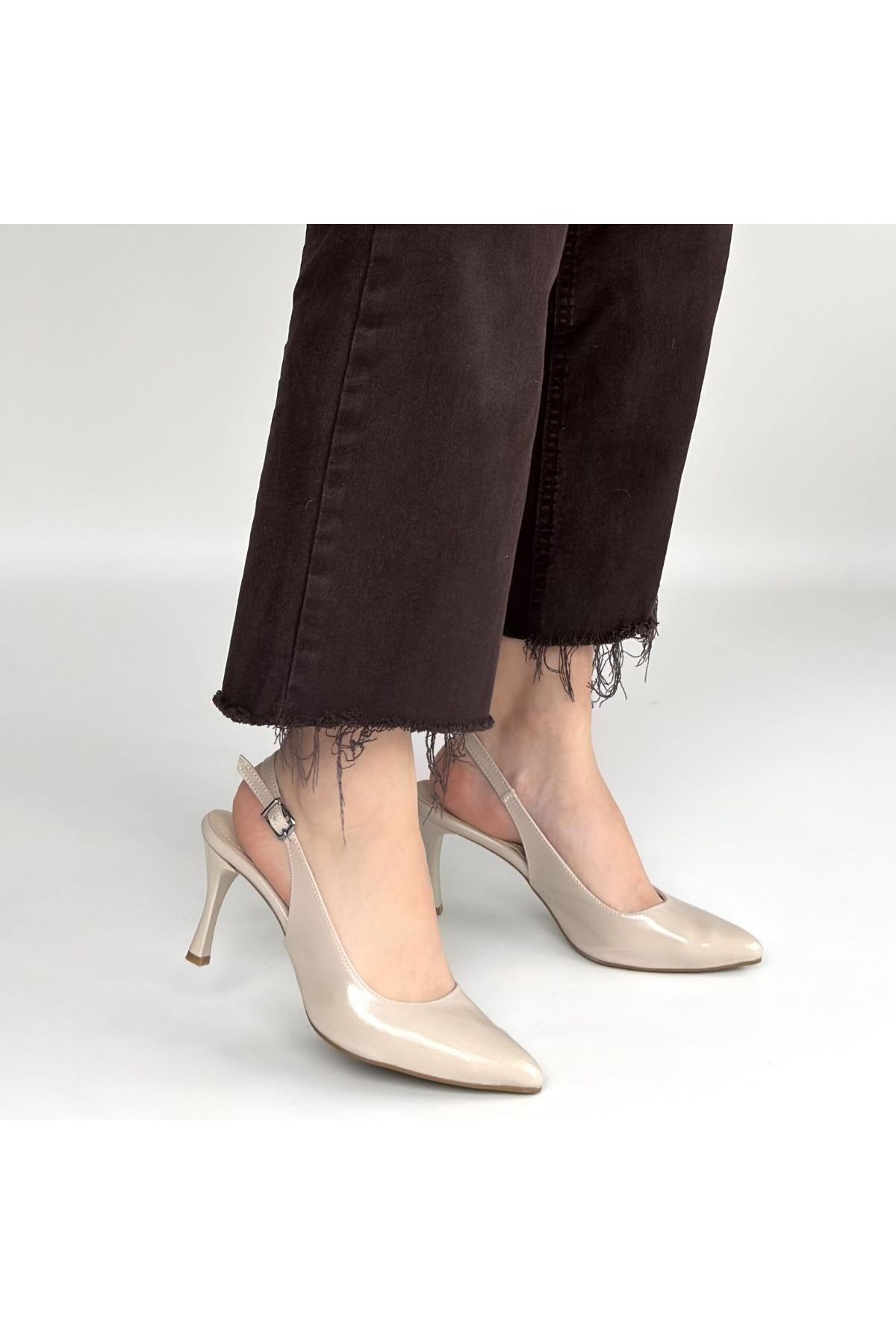 Uster Bej Rugan Topuklu Ayakkabı