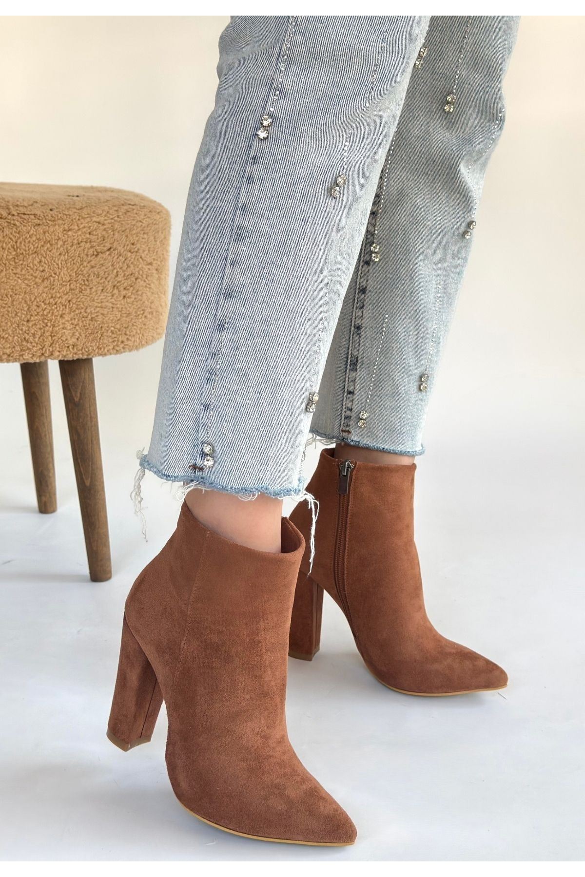 Loora Vizon Süet Topuklu Bot