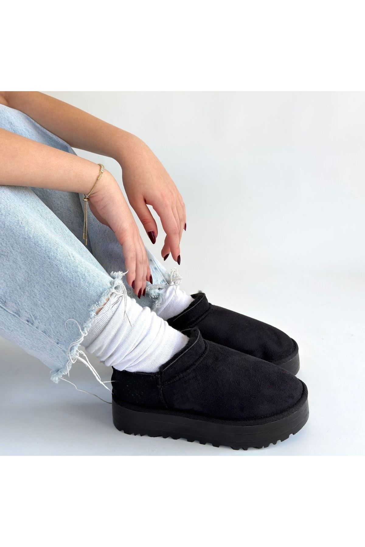 Mitay Siyah Süet Bot