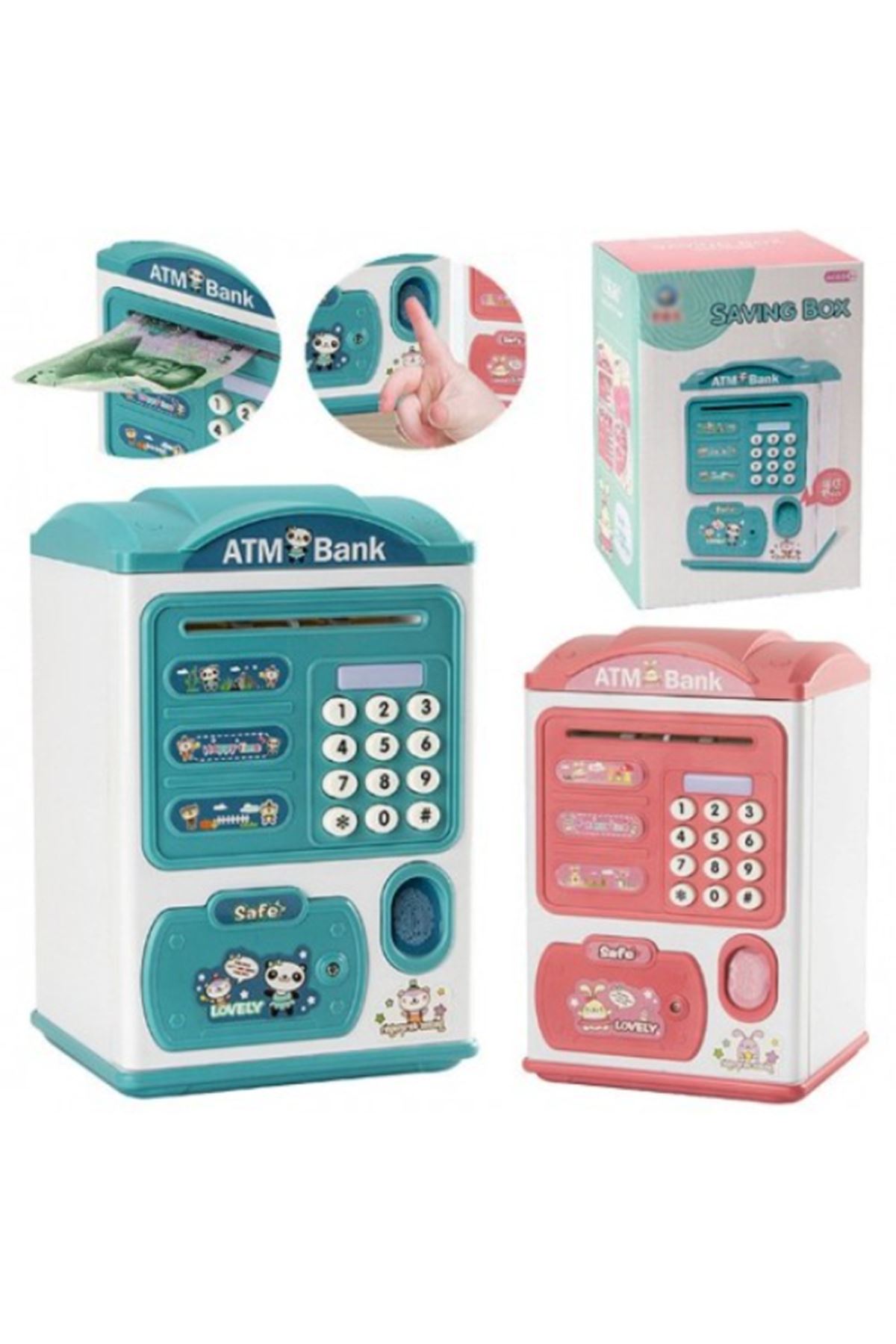 Parmak İzi ve Şifreli Elektronik ATM Kumbara