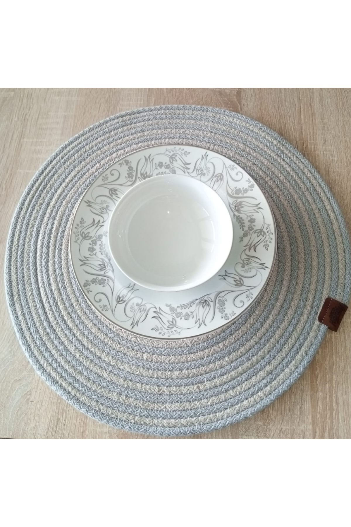 DecoHandy 39cm 2 Renk Jüt Örme Supla Amerikan Servis