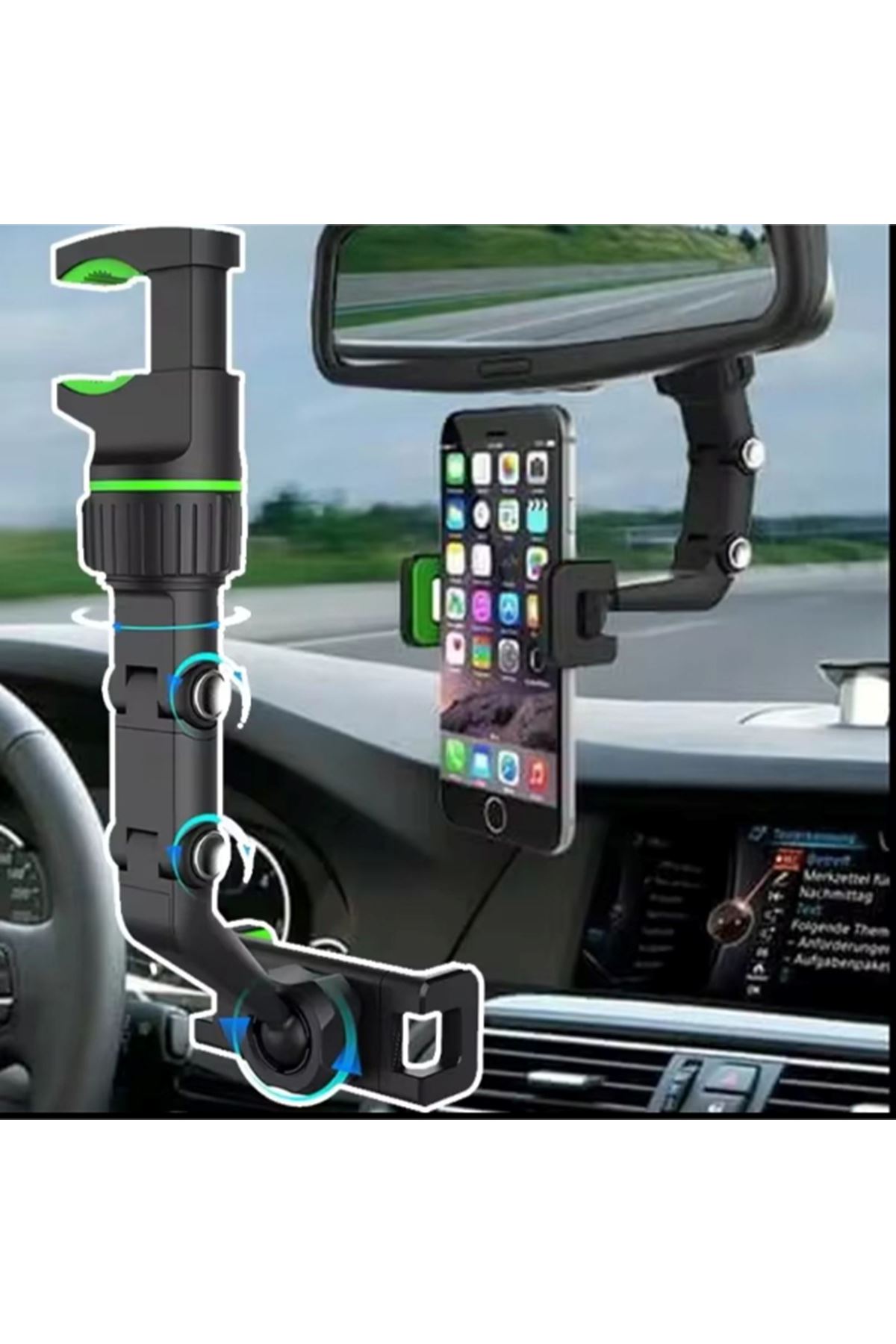 Multifonksiyon Araç Telefon Tutucu