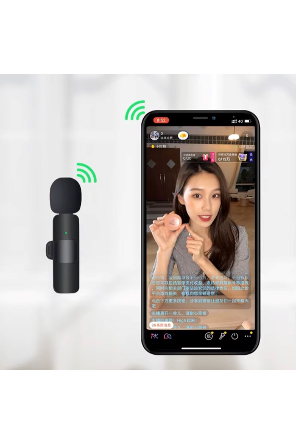 Mini Yaka Mikrofonu Type-C Uyumlu