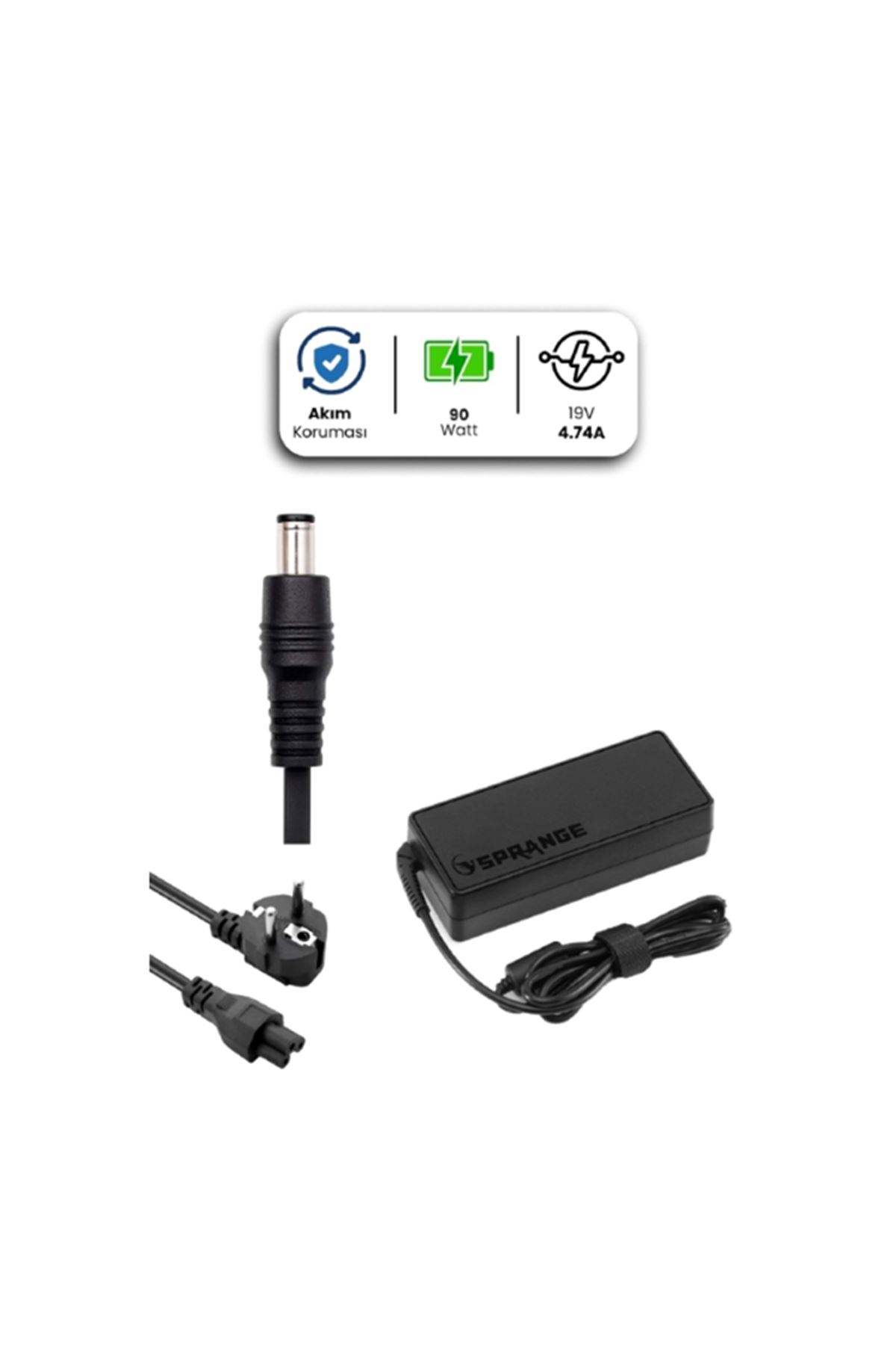 19V 4.74A 4.8 * 1.7mm Bullet 90W HP İçin Laptop Adaptör