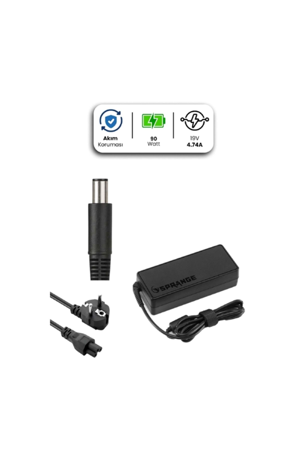 19V 4.74A 7.4 * 5.0mm 90W HP İçin Laptop Adaptör