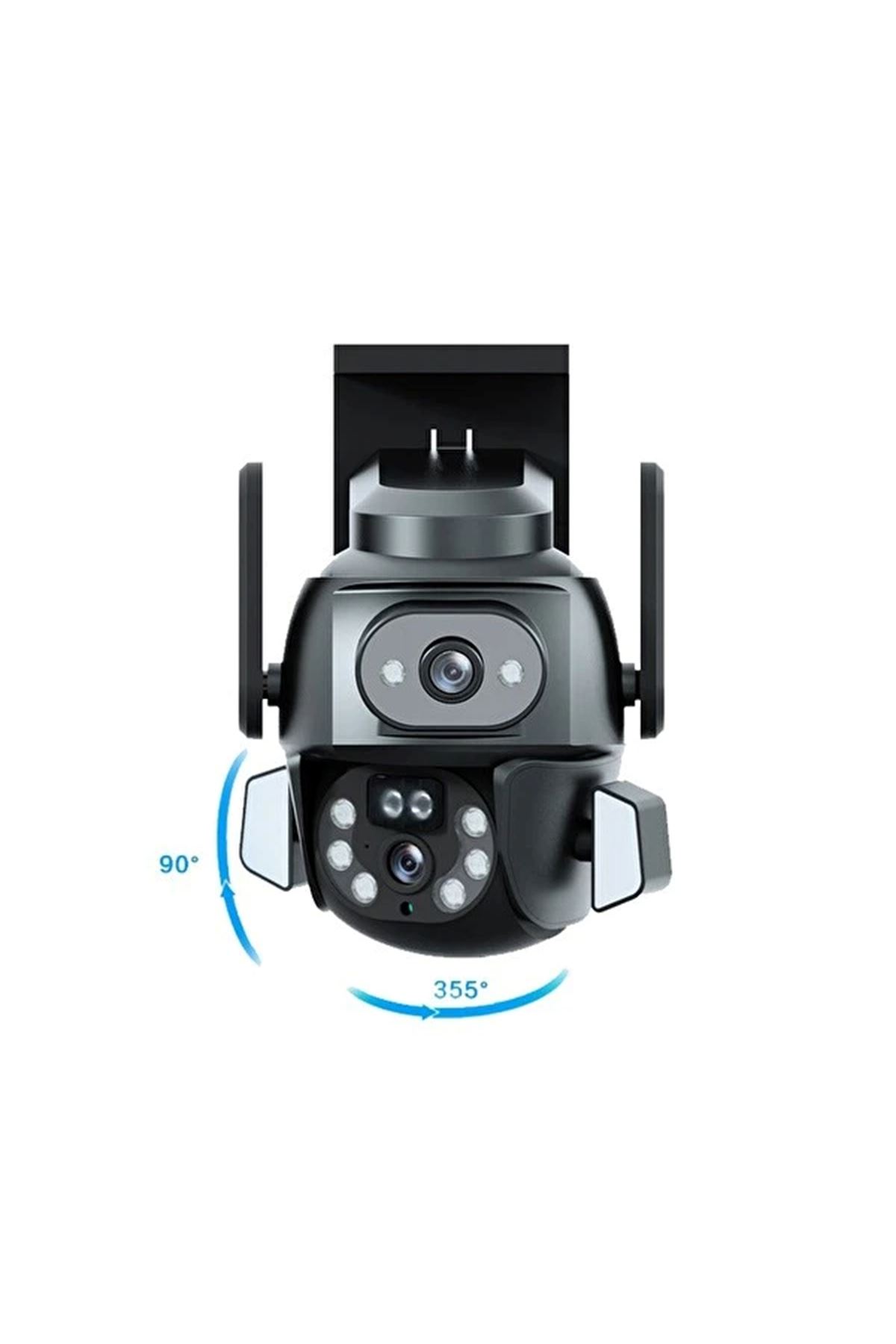 3MP + 3MP Wi-Fi IP TF Kart Girişli Optik Zoom Kamera