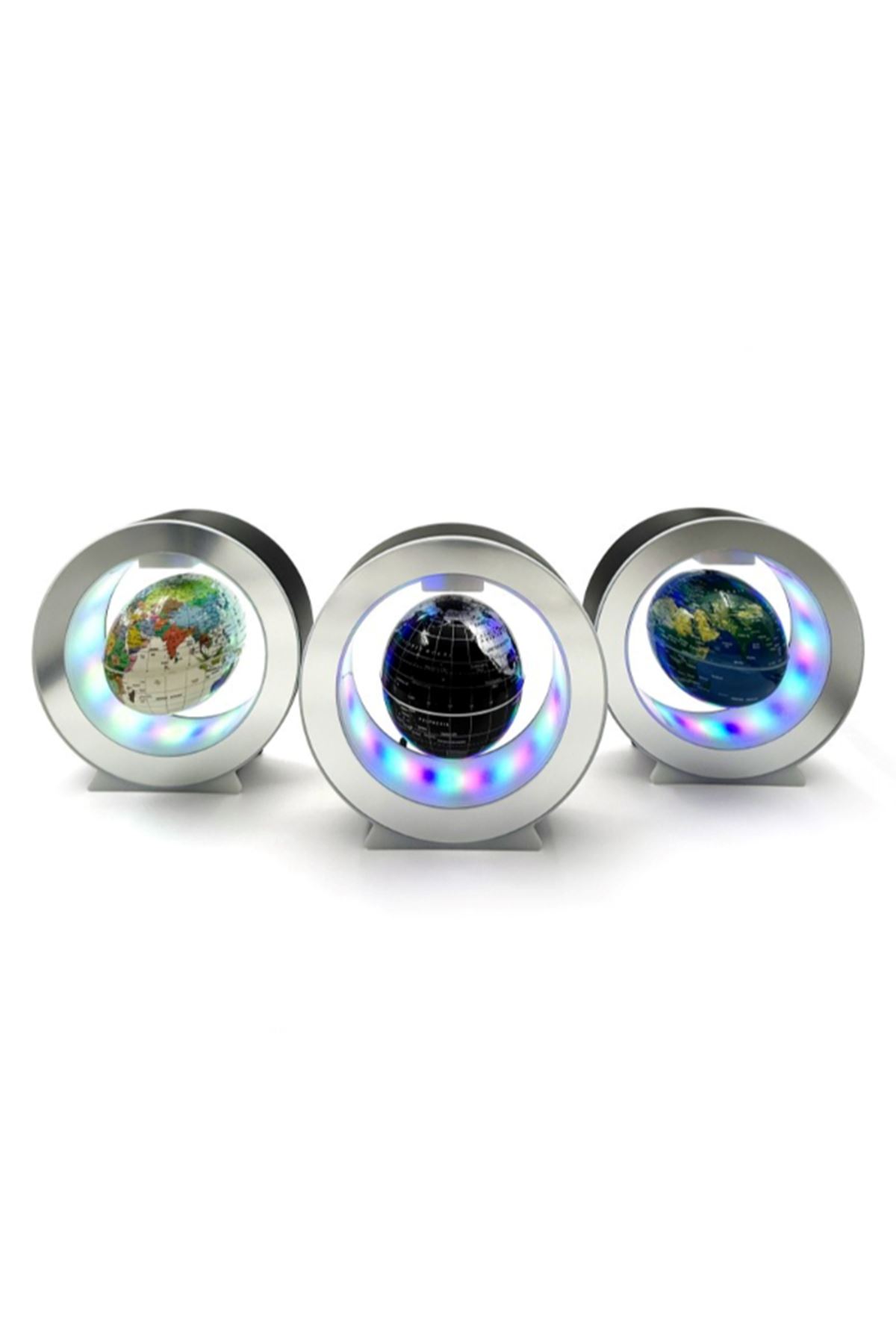 Manyetik Küçük Boy Yuvarlak Ledli Dünya Küre