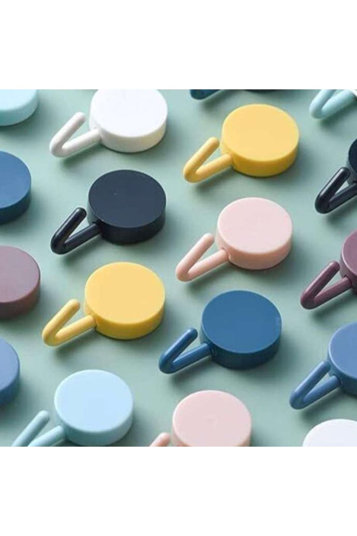 Kendinden Yapışkanlı Renkli Duvar Askısı