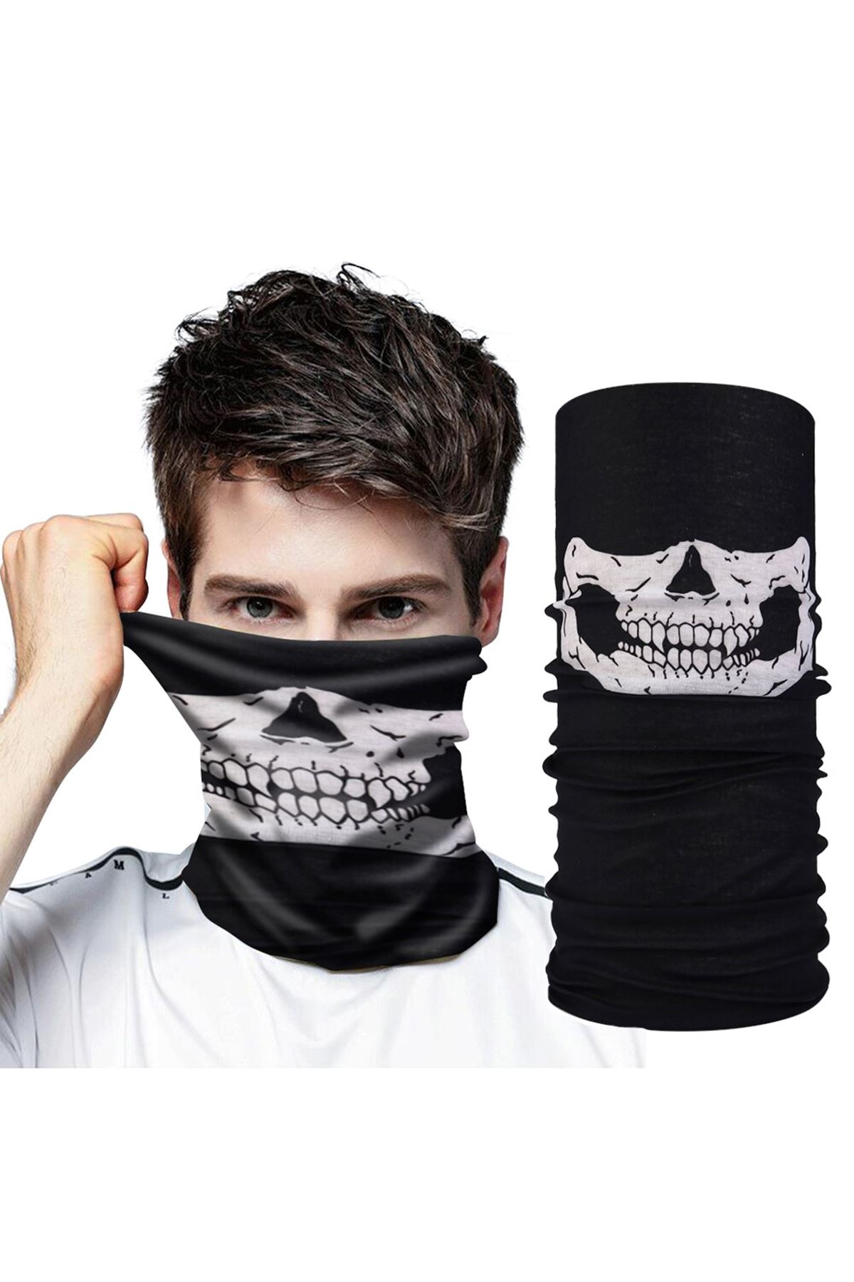 Motorcu Boyunluk Baf Buff Bandana - 25x48 cm Model 7