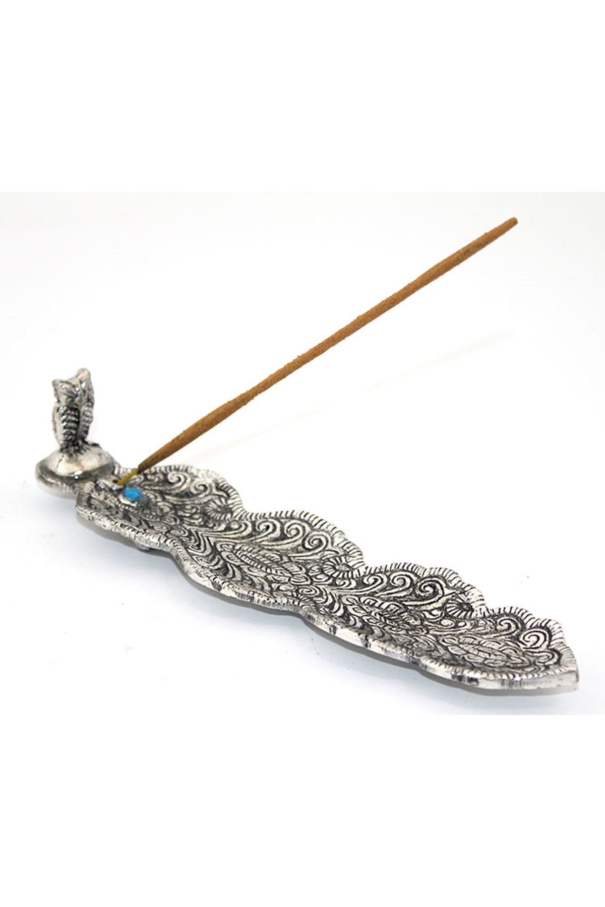 Metal Kayık Baykuş Tasarımı Tütsülük Model 2