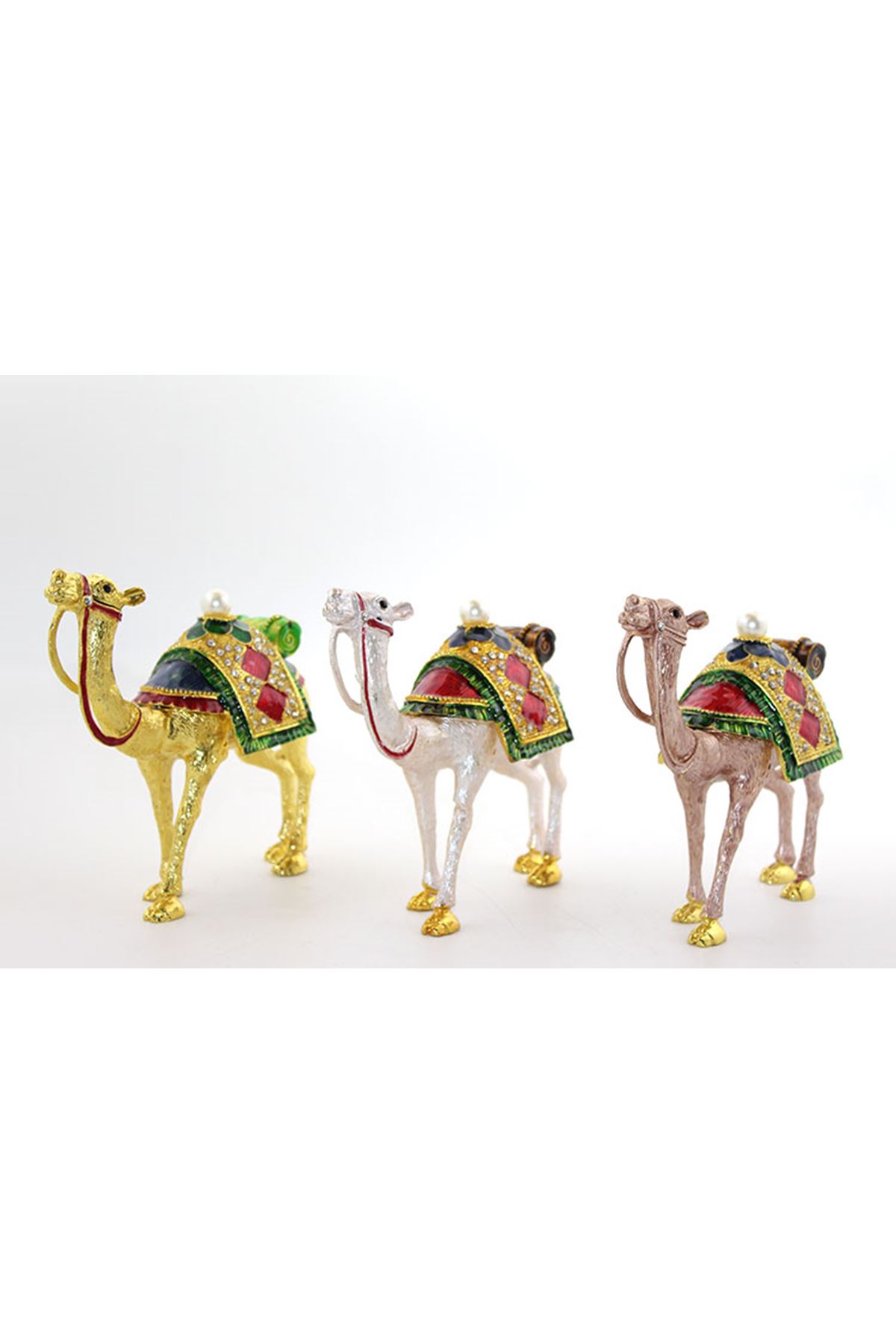 Swarovski Taşlı Tekli Deve Figürü Model 7