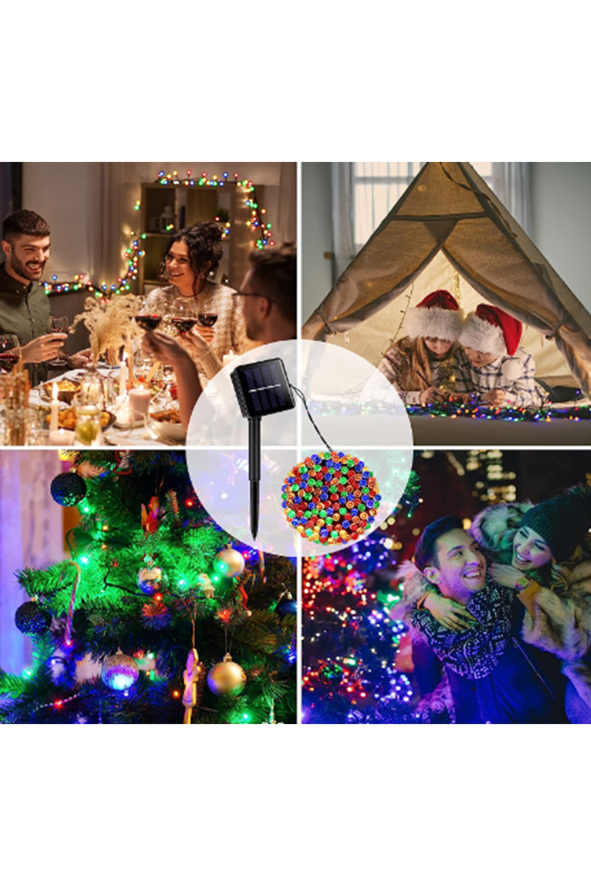 100 Led RGB Solar 12m