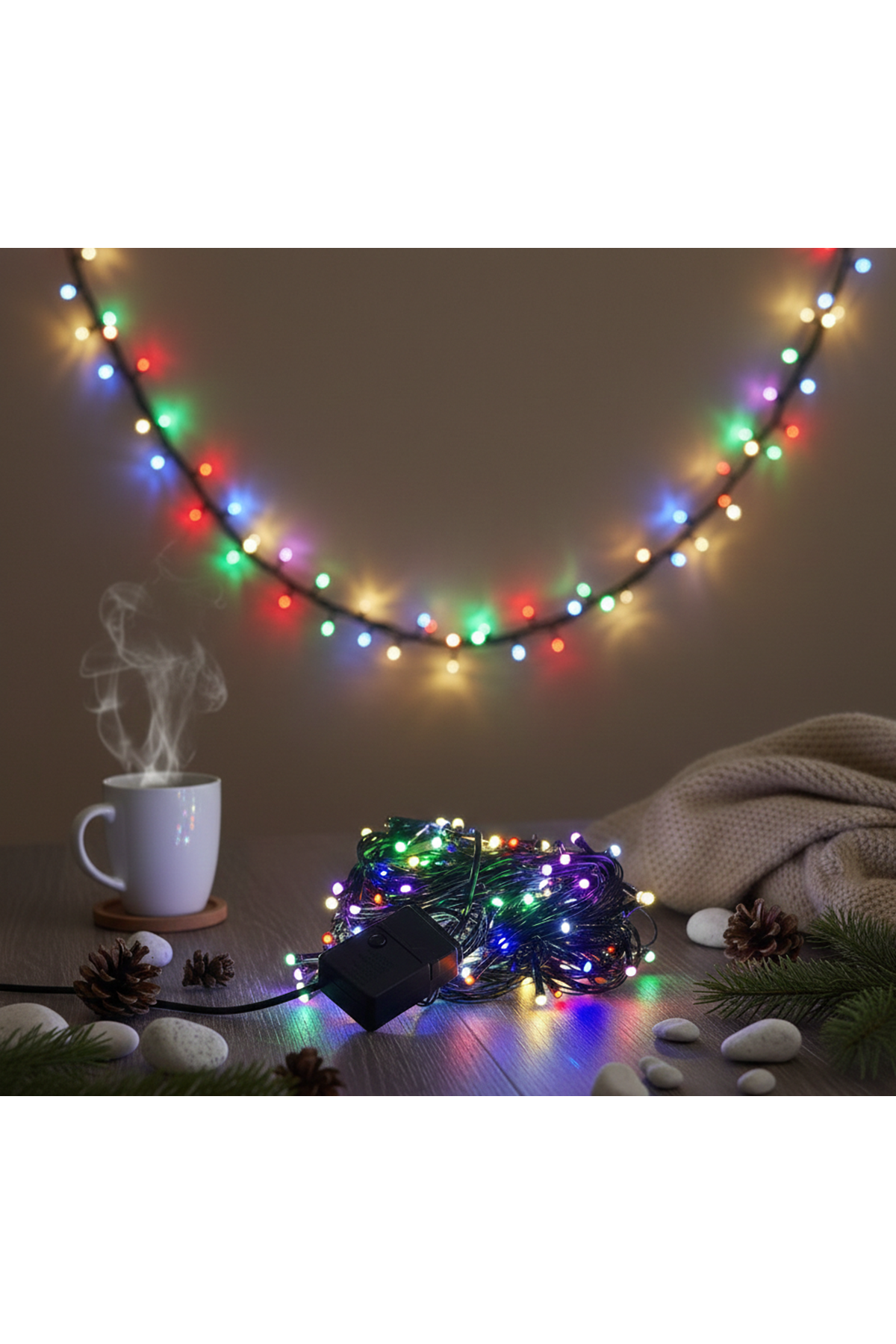 LED Damla Uçlu RGB Dekoratif Işık 10 Metre 100