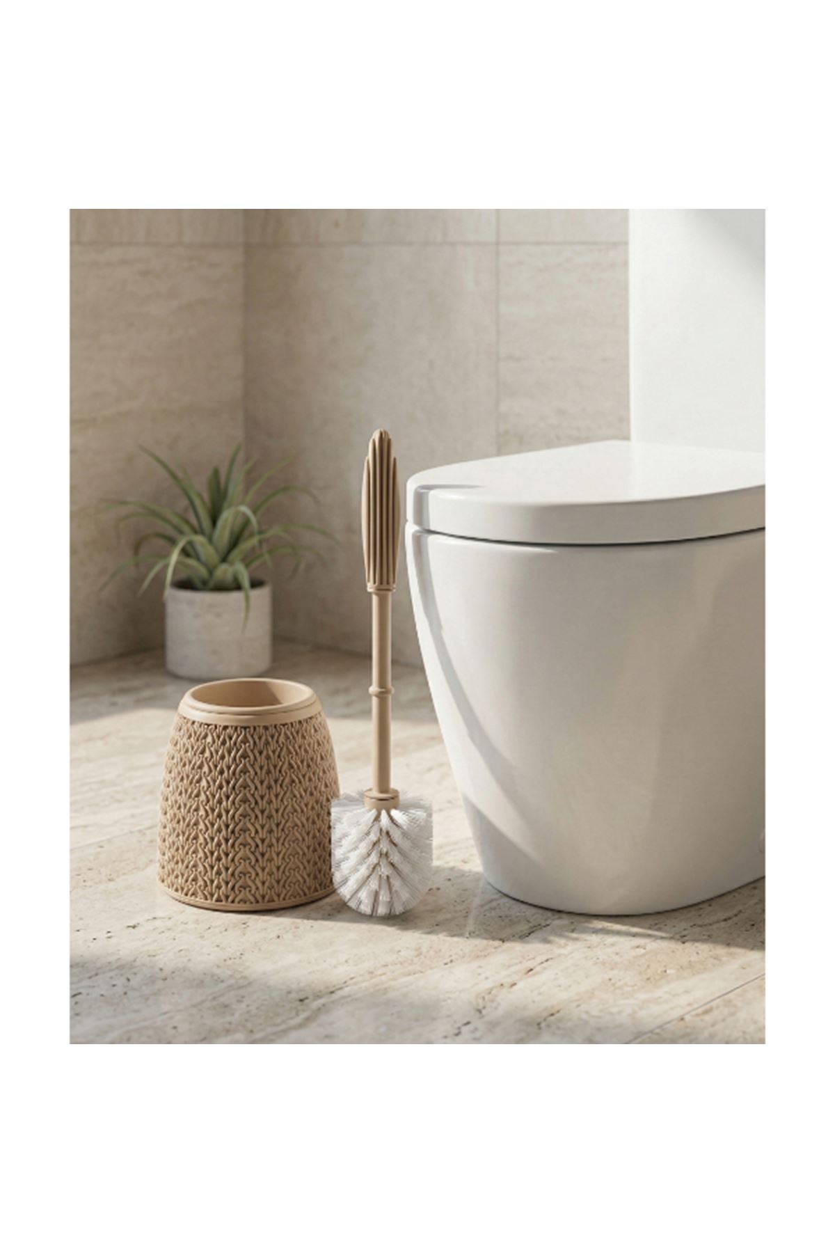 Örgü Desenli Tuvalet Fırçası