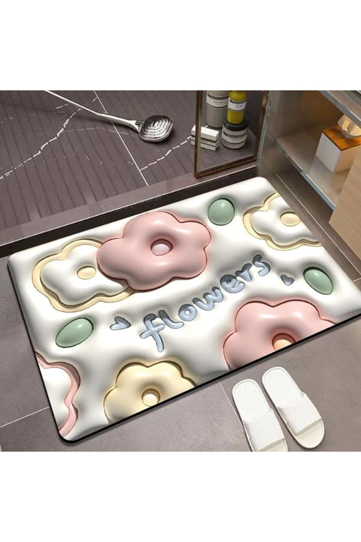 Ultra Emici 3D Banyo Paspası
