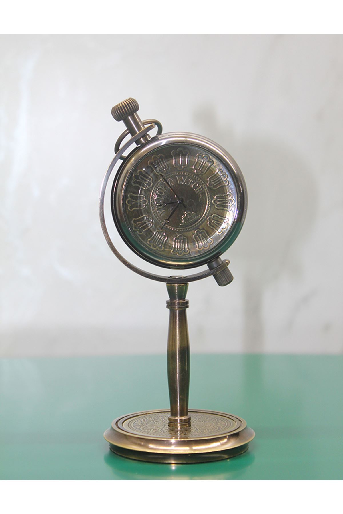 Masa Üstü Pirinç Saat Model 6