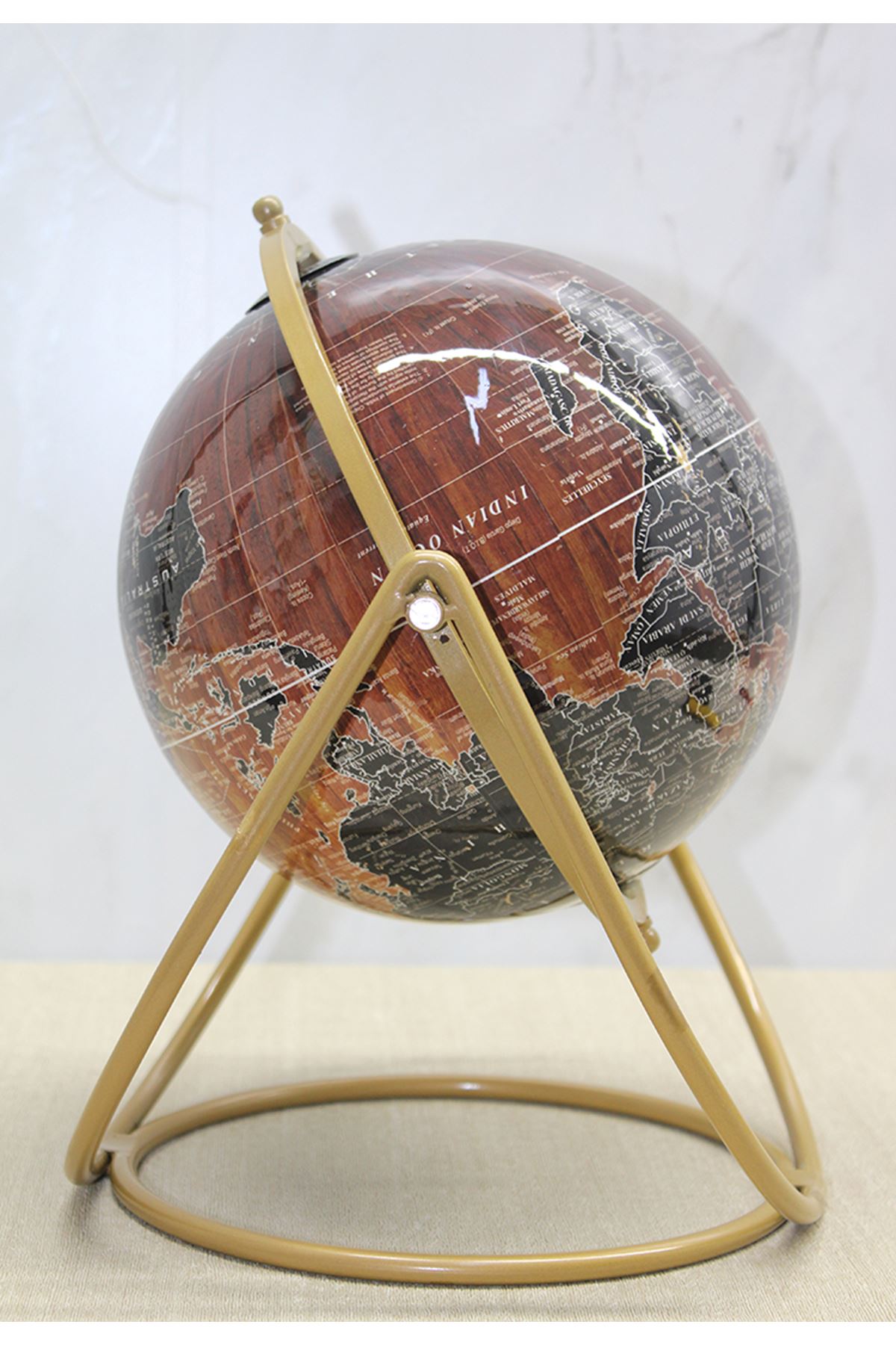 Dekoratif Metal Standlı Dünya Küre - Model 1