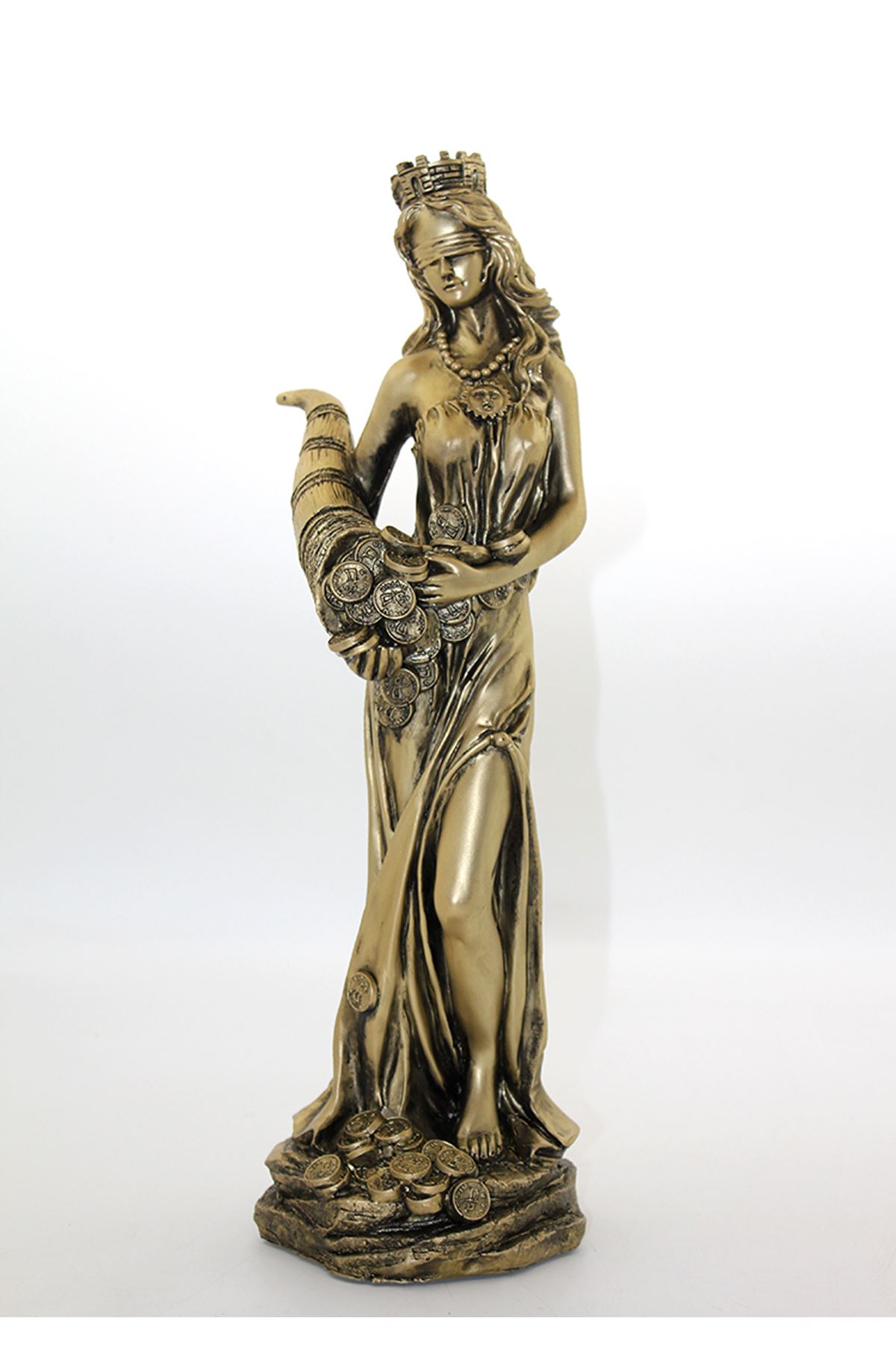 Polyester Bereket Tanrıçası Fortuna Figürü Model 1