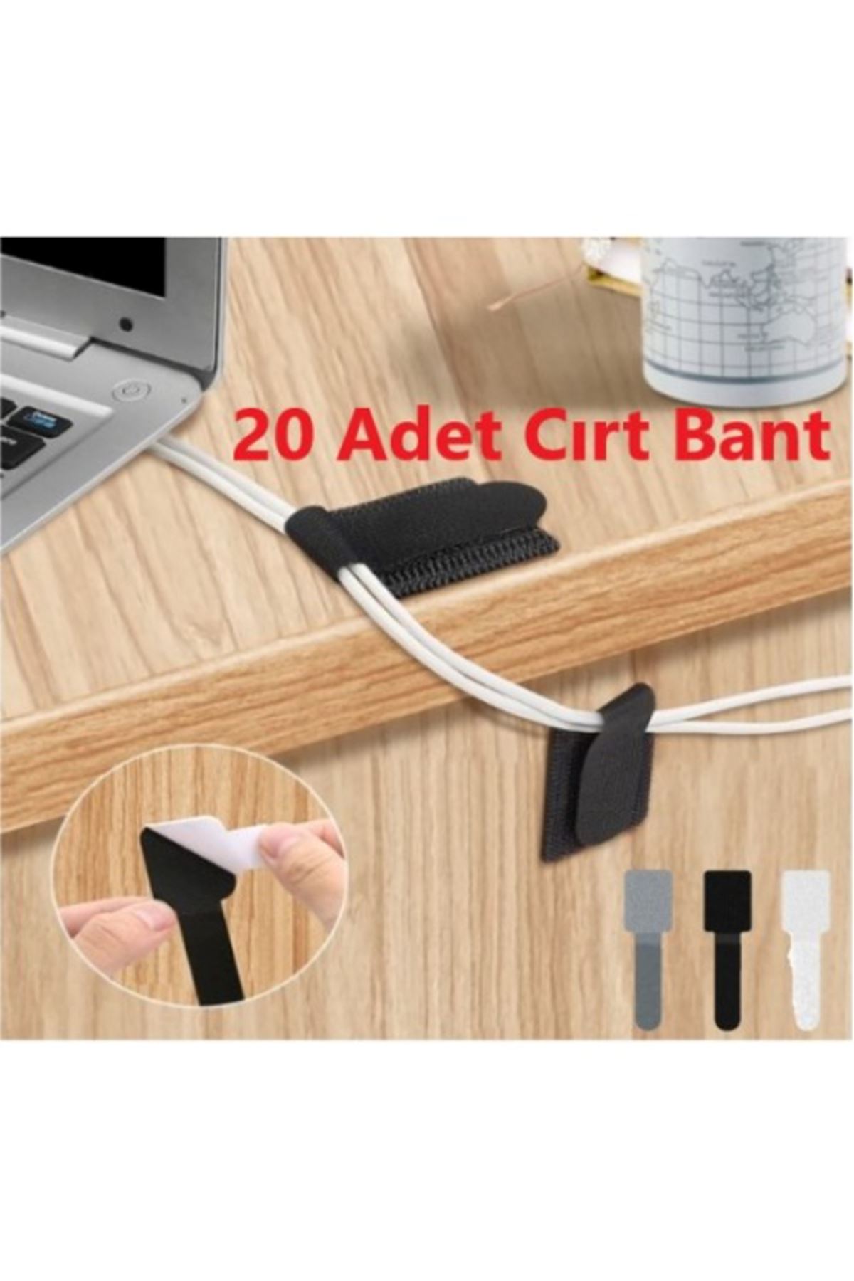 20 Adet Kendinden Yapışkanlı Cırt Cırtlı Bant