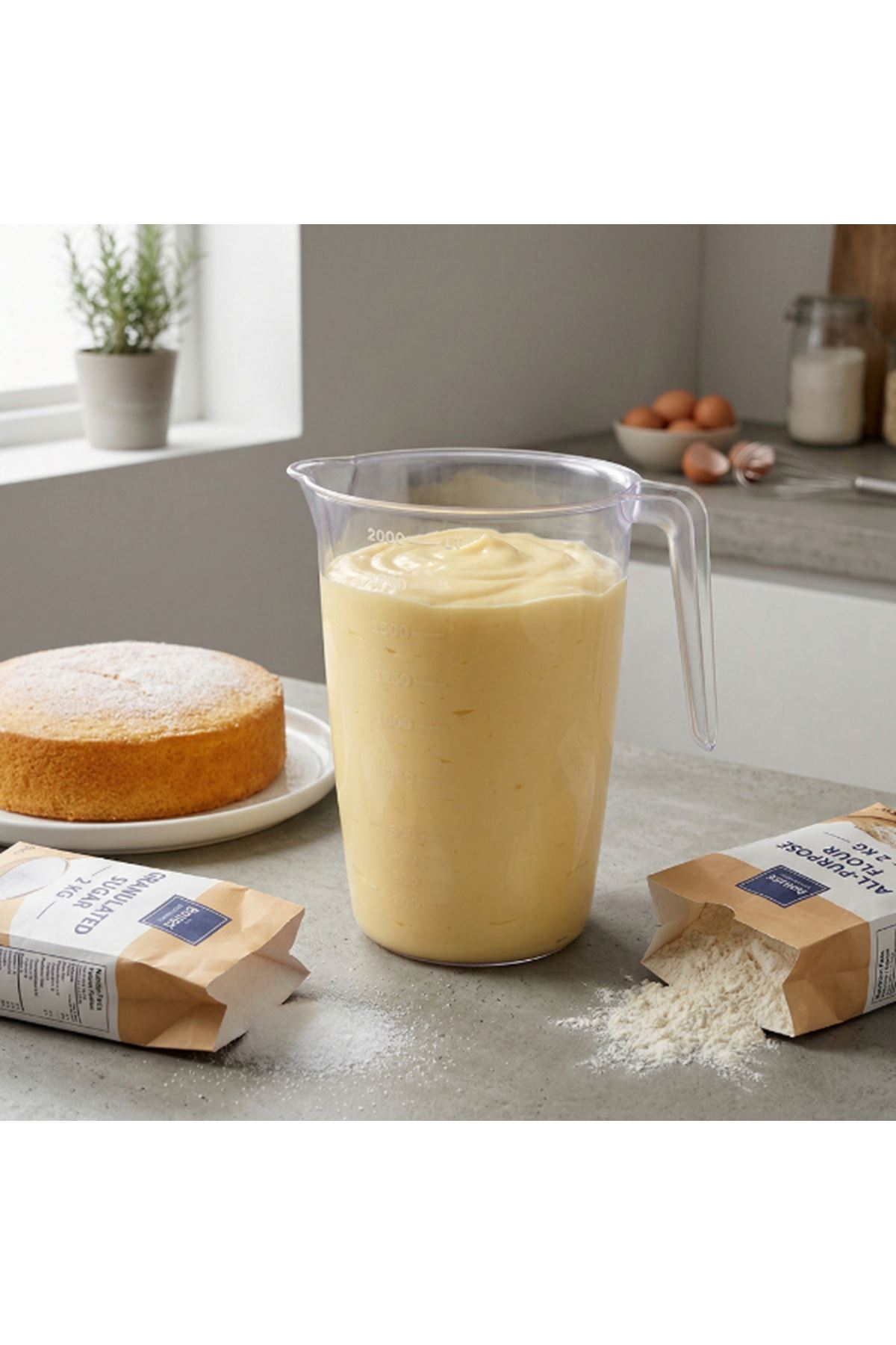 2 Litre Ölçü Kabı