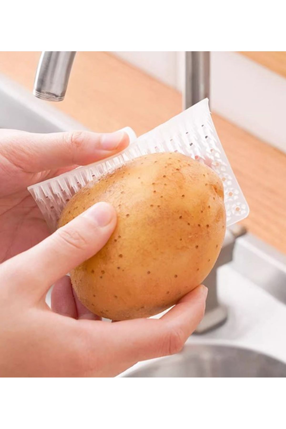 Çok Amaçlı Sebze ve Meyve Temizleme Patates Soyma Fırçası