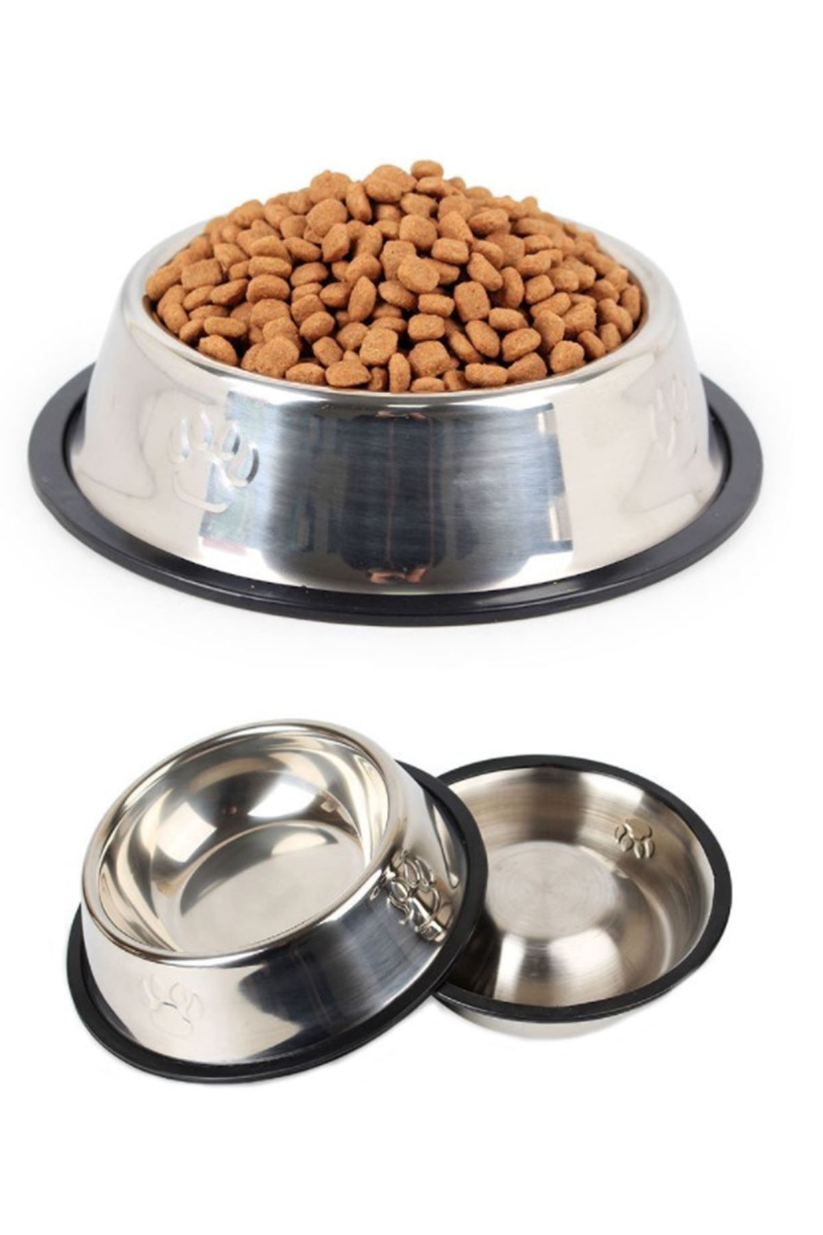 Paslanmaz Çelik Metal Mama Kabı 22 cm.