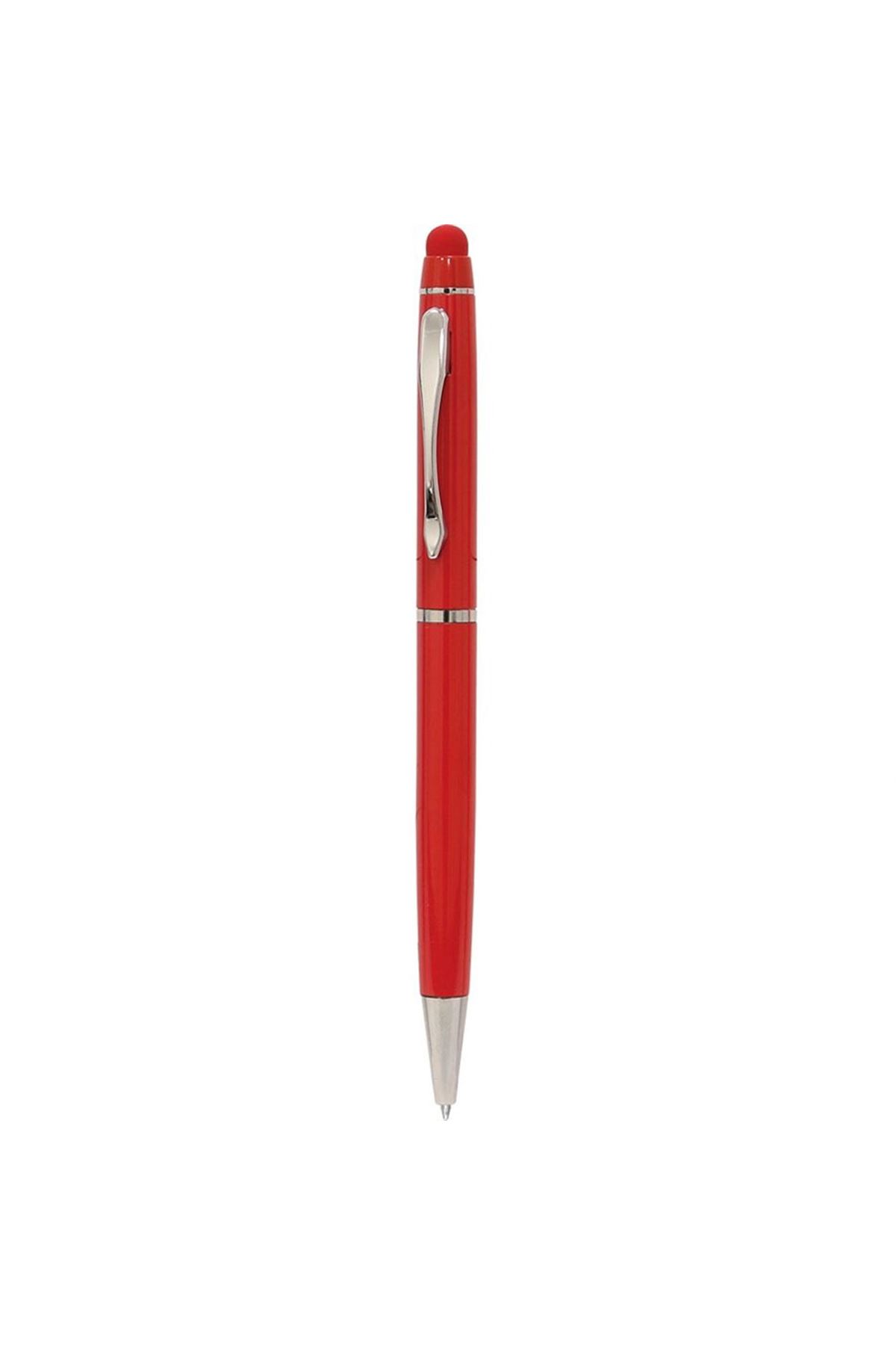 Kırmızı Touchpen Metal Kalem
