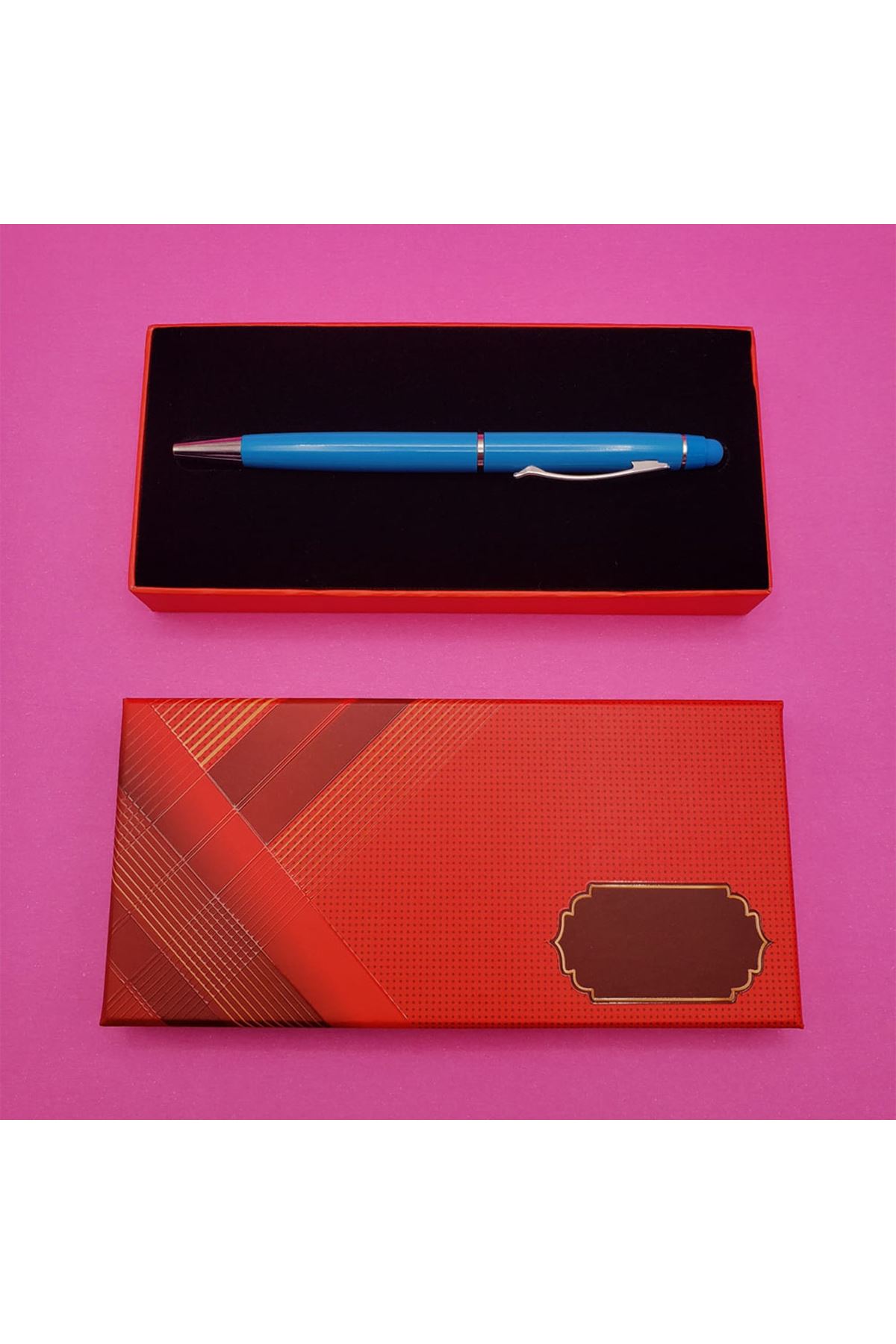 Kutulu Metal Turkuaz Kalem