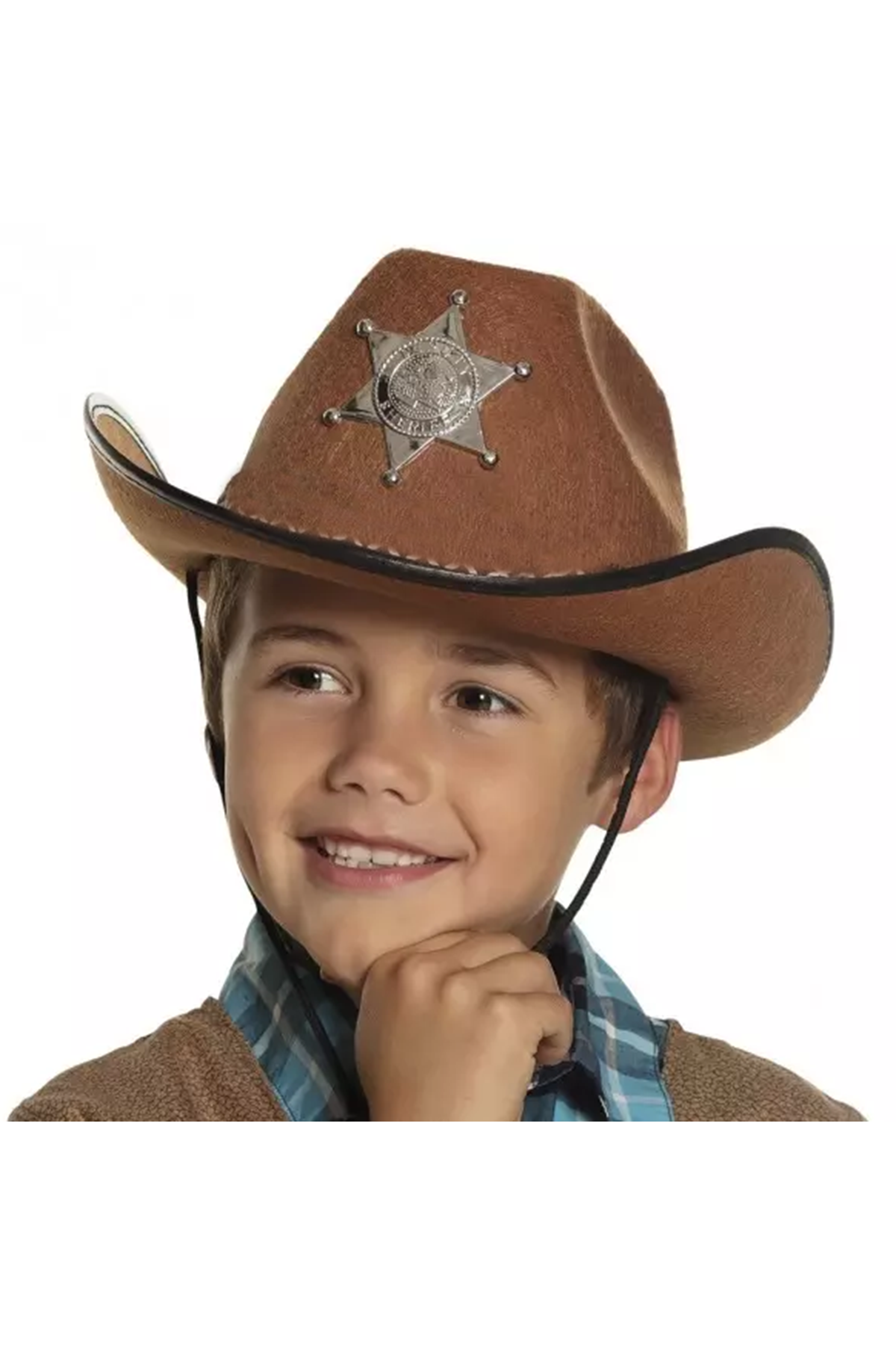Çocuk Kovboy Şapkası Kahverengi