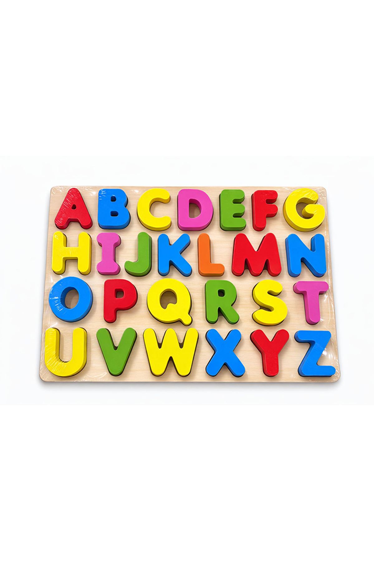 Ahşap Alfabe Puzzle Eğitici Oyuncak