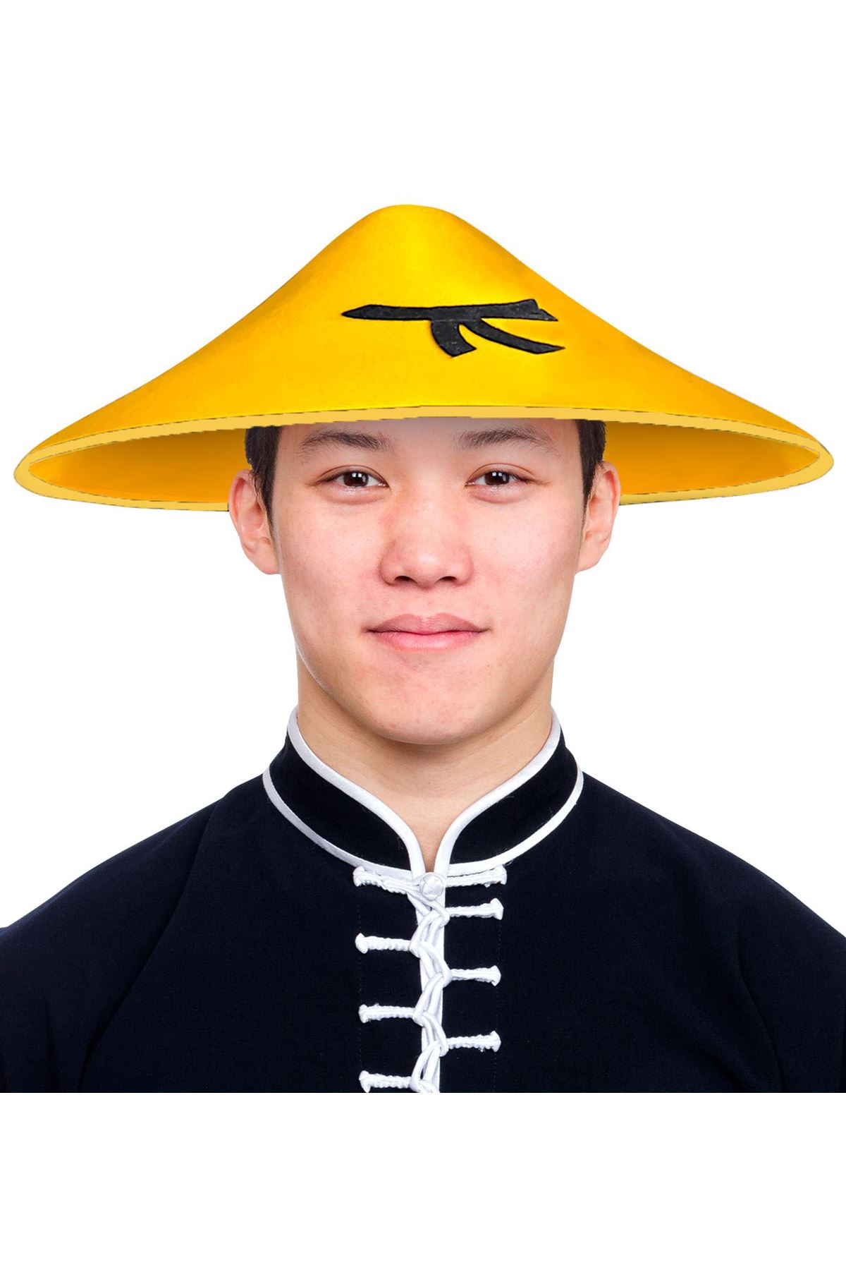 Uzak Doğu Asyalı Şapkası Sarı Renk