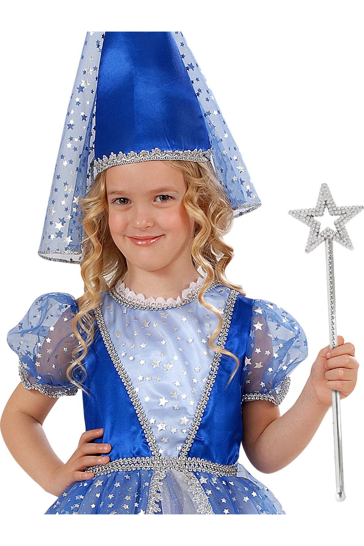 Yıldız Şekilli Peri Asası Gümüş Renk