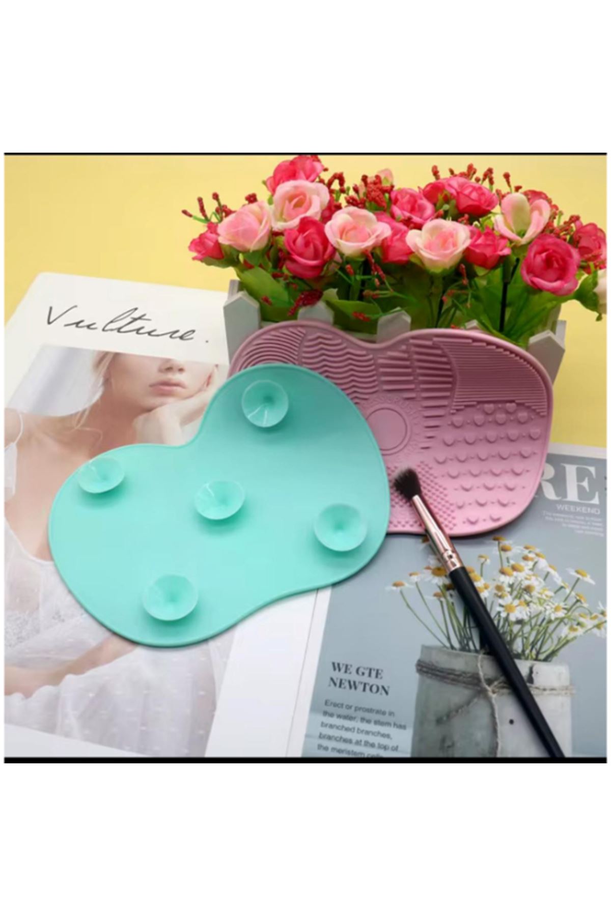 Silikon Makyaj Temizleme Matı