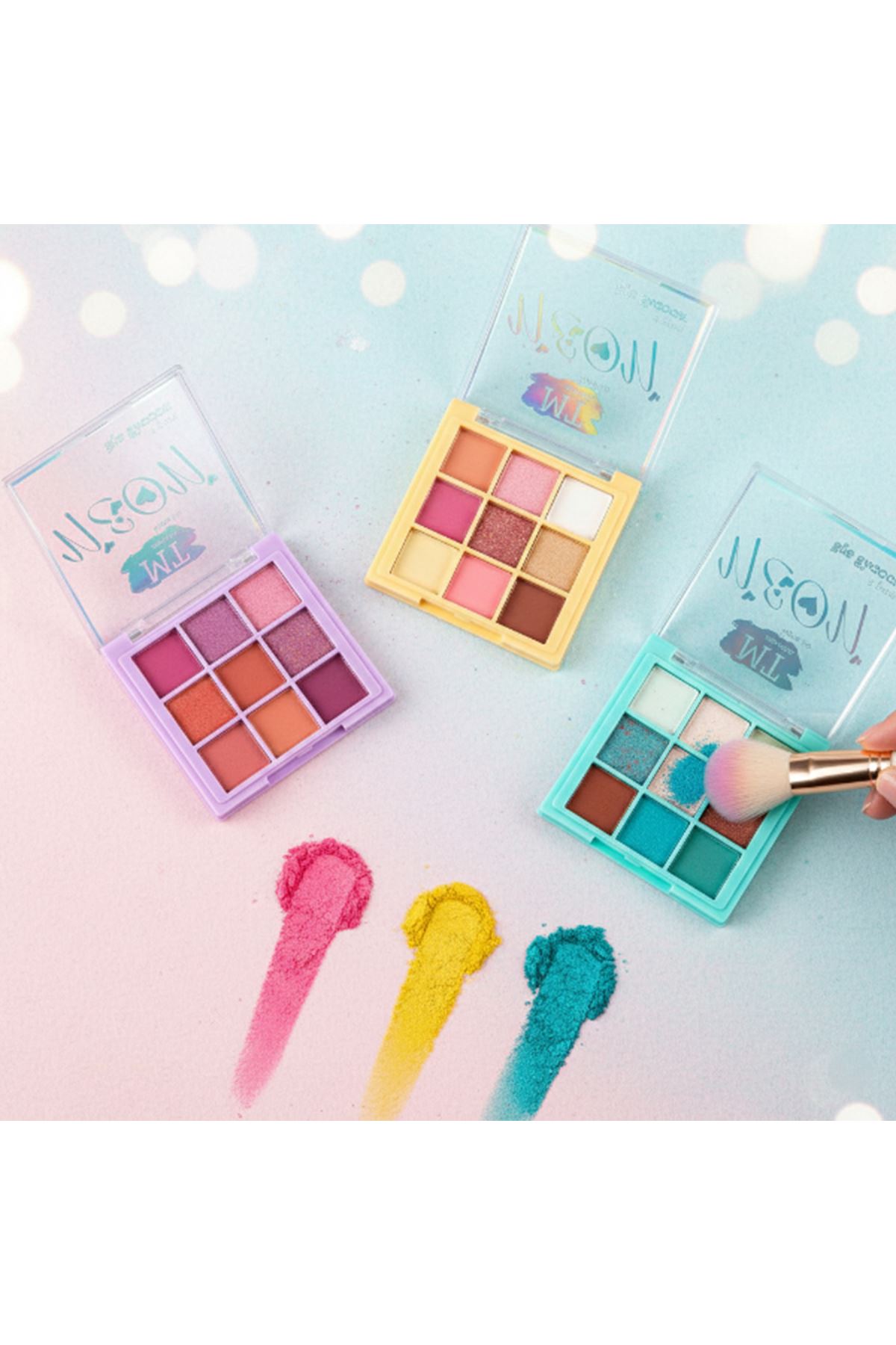 9 Renkli Far Paleti - 3'lü Set