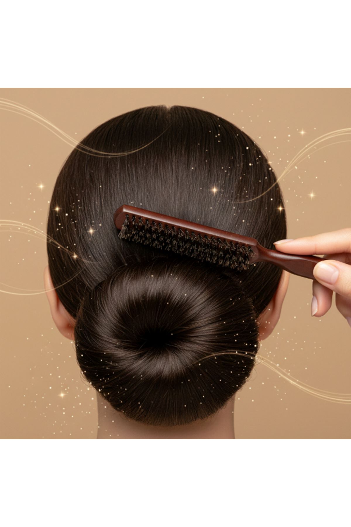 Ahşap Saplı Topuz Tarağı