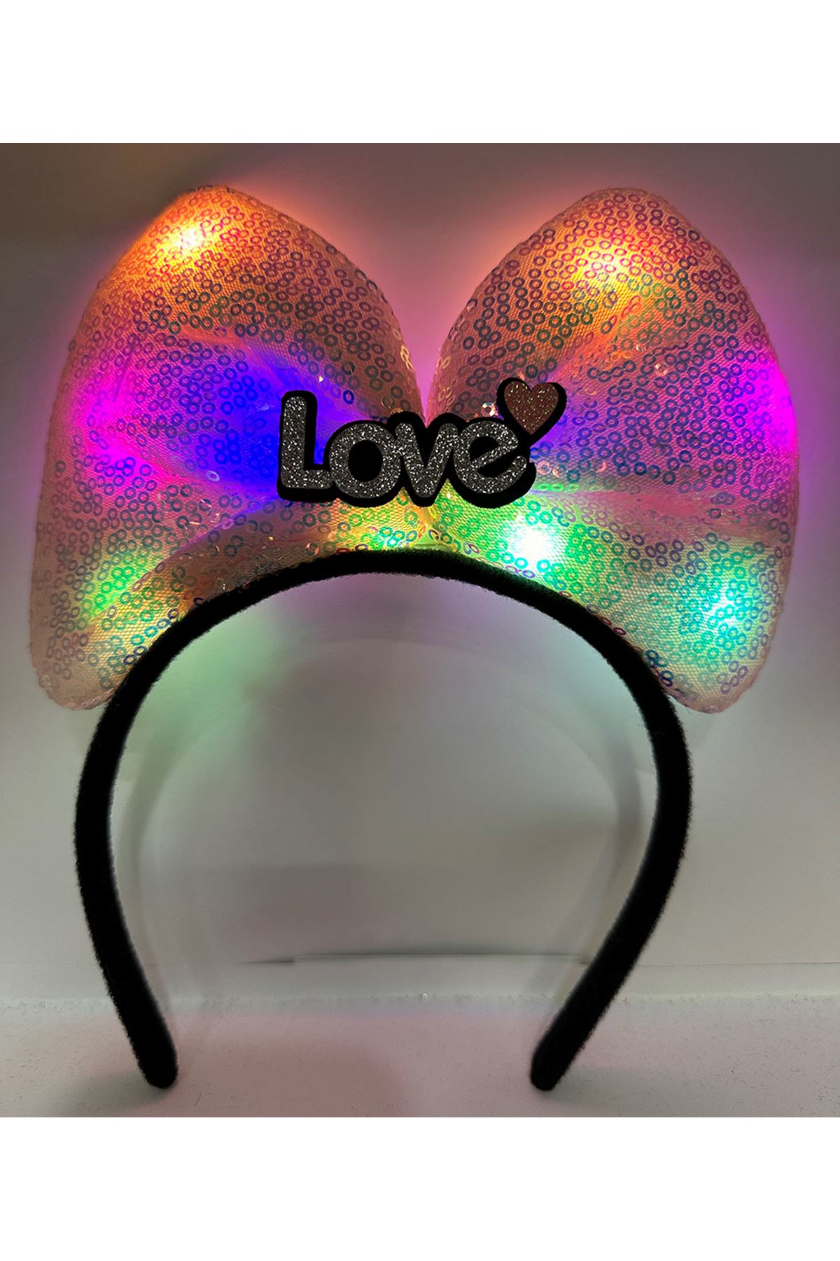 Led Işıklı Love Taç