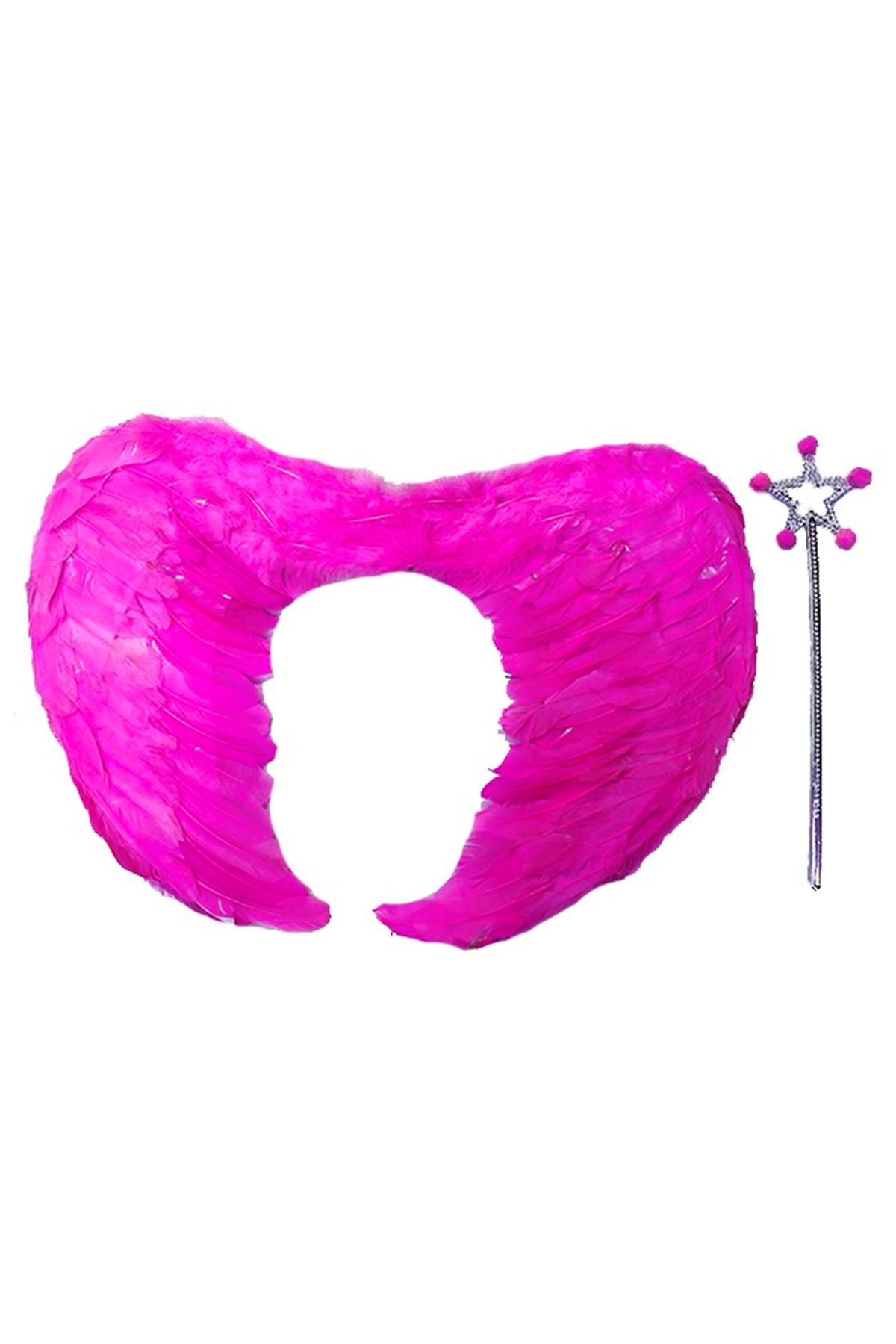 Gerçek Tüylü Katlanabilir Melek Kanadı Seti