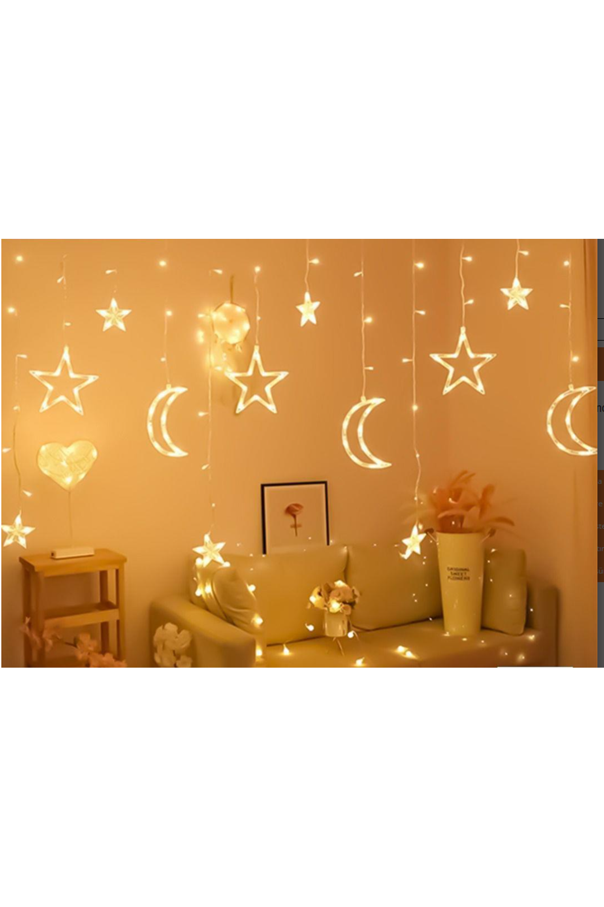 Ay Yıldız Perde Led 3m