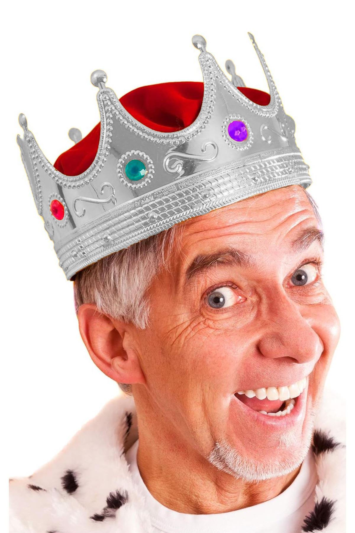 Gümüş Kral Tacı Yetişkin-Çocuk Uyumlu