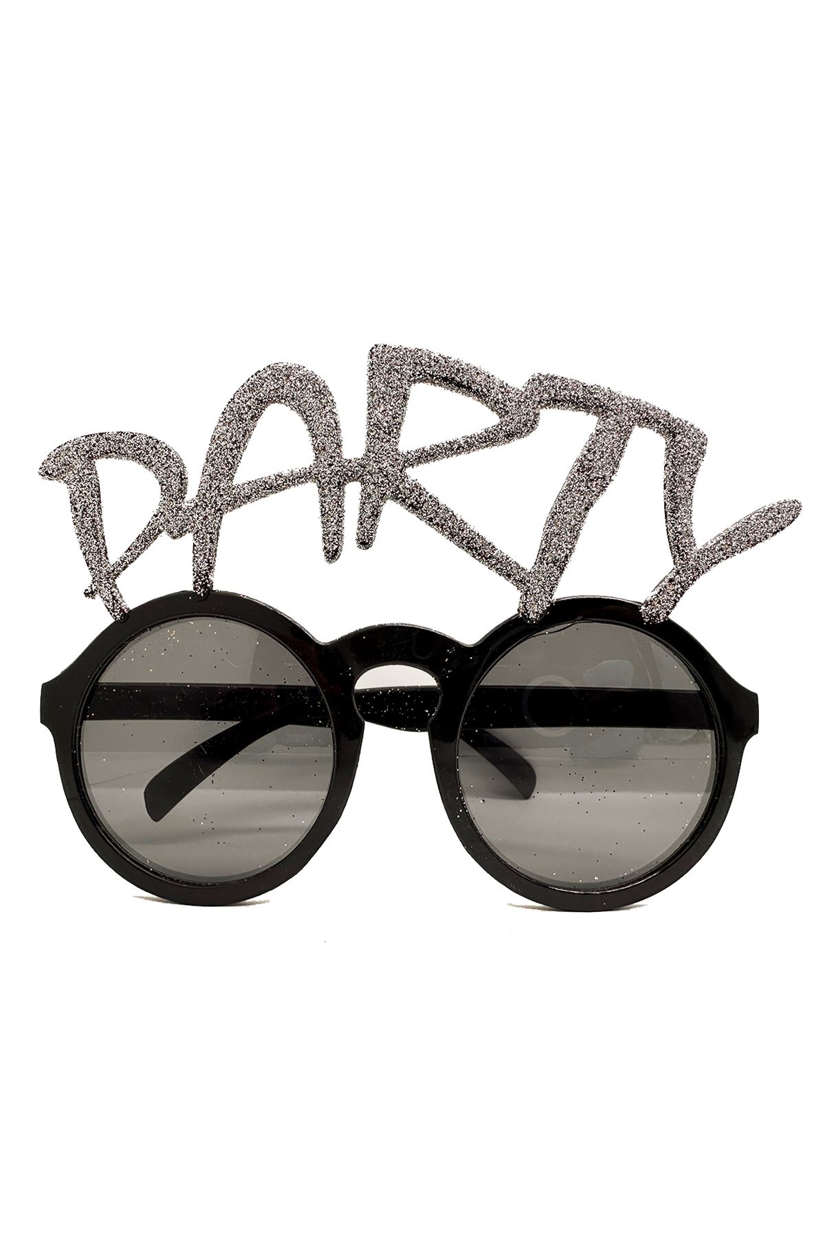 Gümüş Simli Party Yazılı Parti Gözlüğü Show