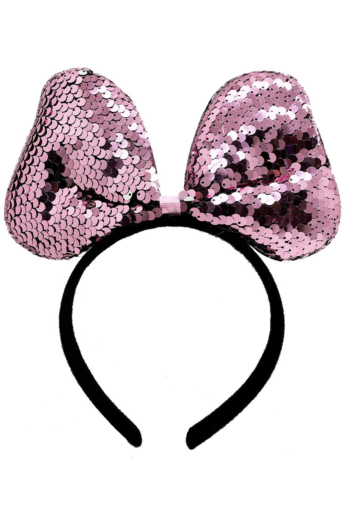 Renk Değiştiren Pullu Fiyonk Parti Tacı Pembe Gümüş