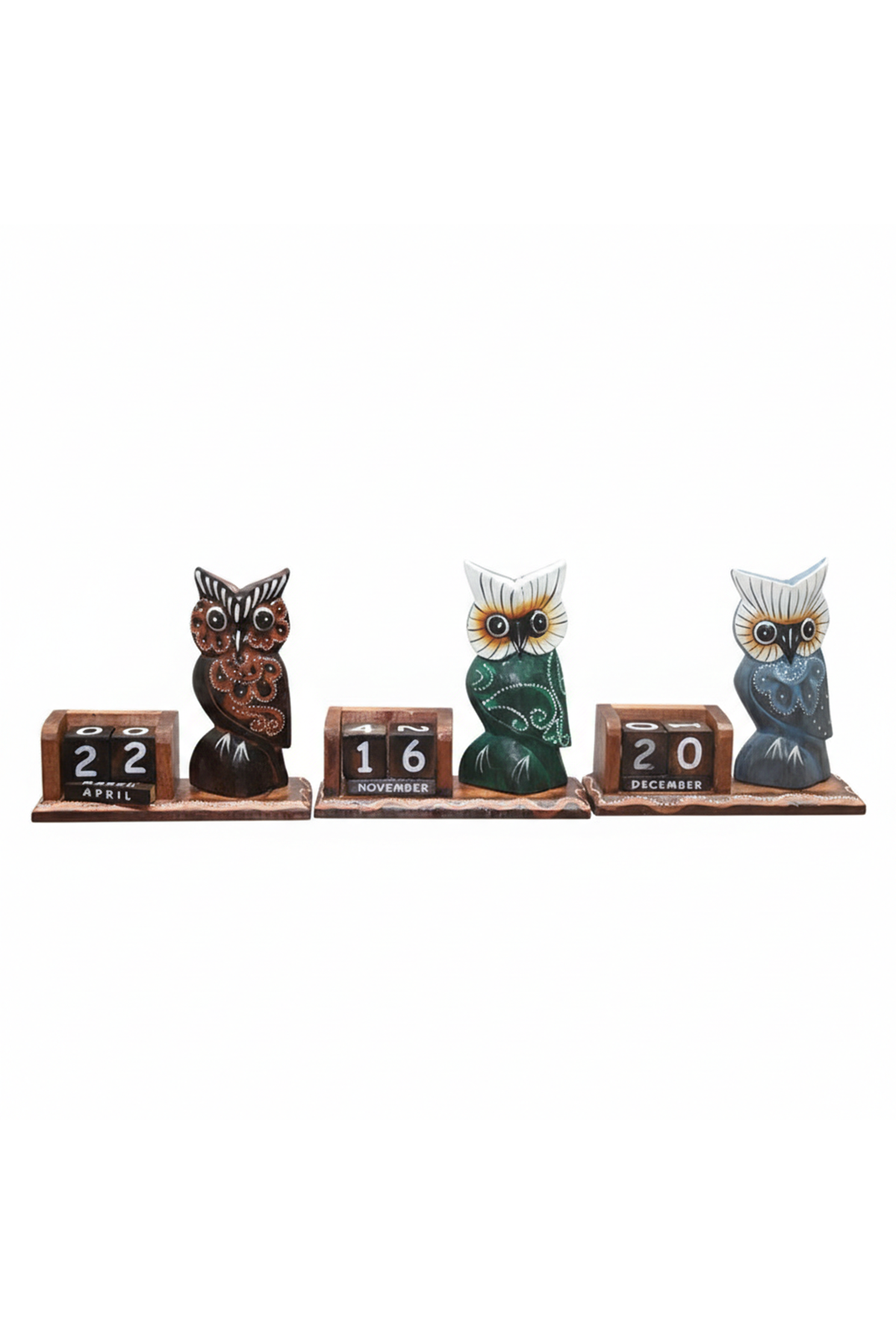 Ahşap Baykuş Takvim  Büyük Boy
