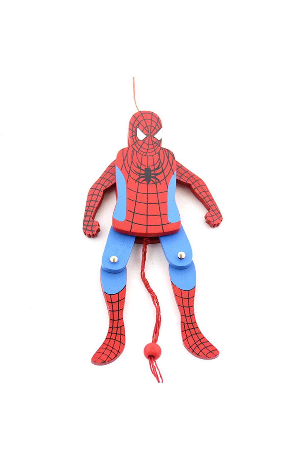 Ahşap Sallanan Örümcek Adam Figürü