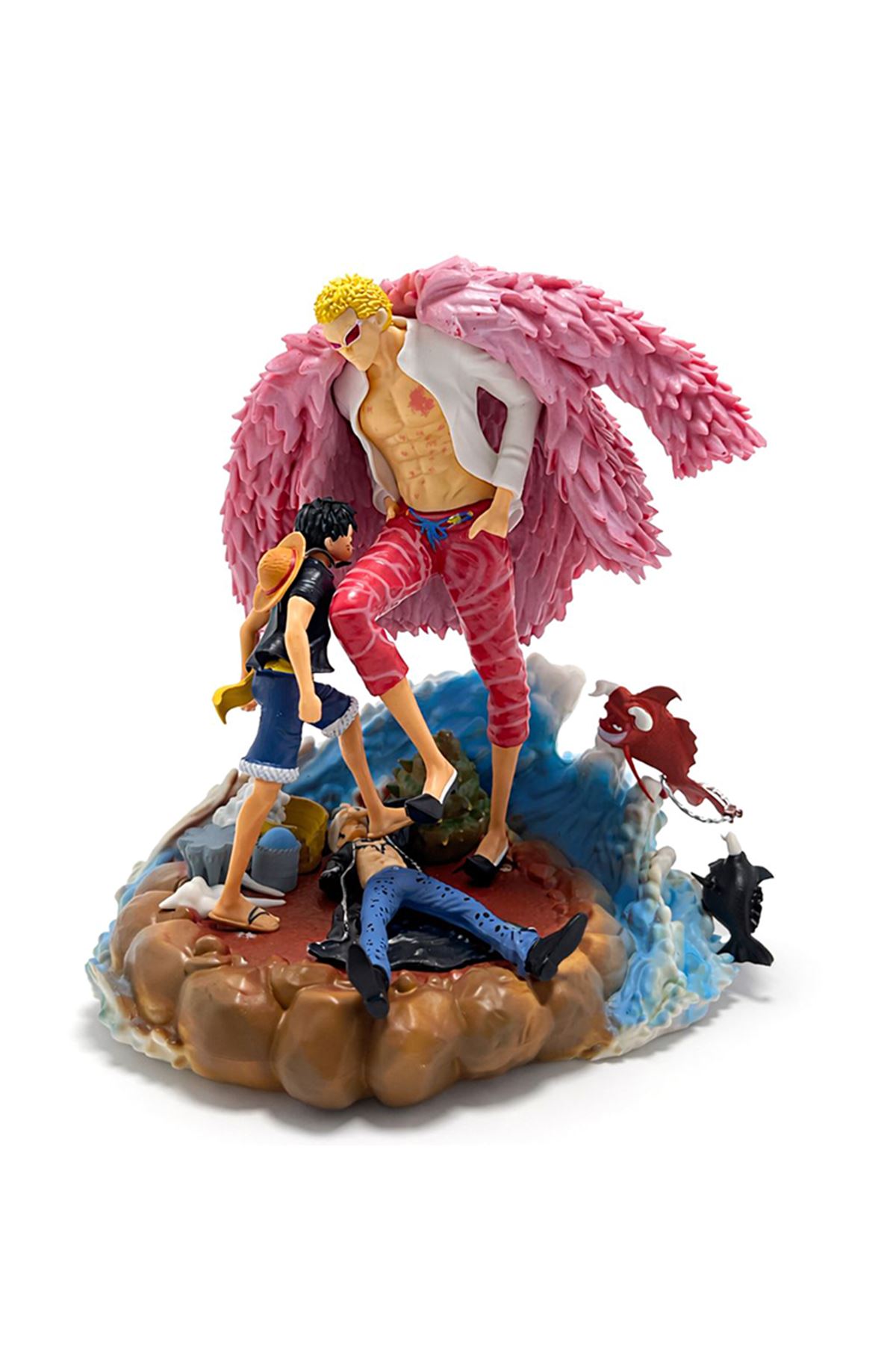 Anime One Piece Luffy Ve Donquixote Figürü