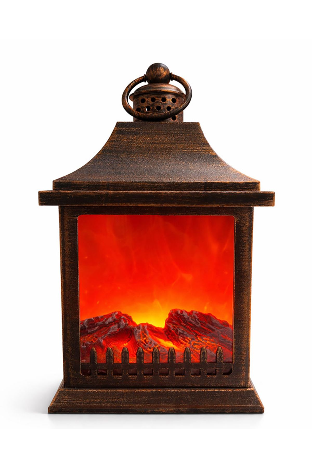 Dekoratif Ledli Şömine Lamba Model 2