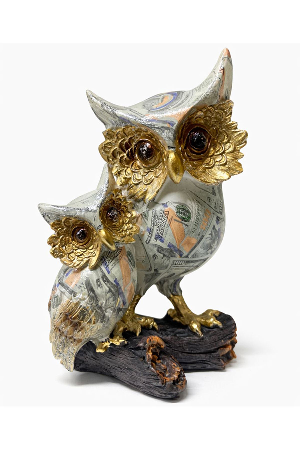 Dolar Baskılı Özel Tasarım İkili Polyester Baykuş